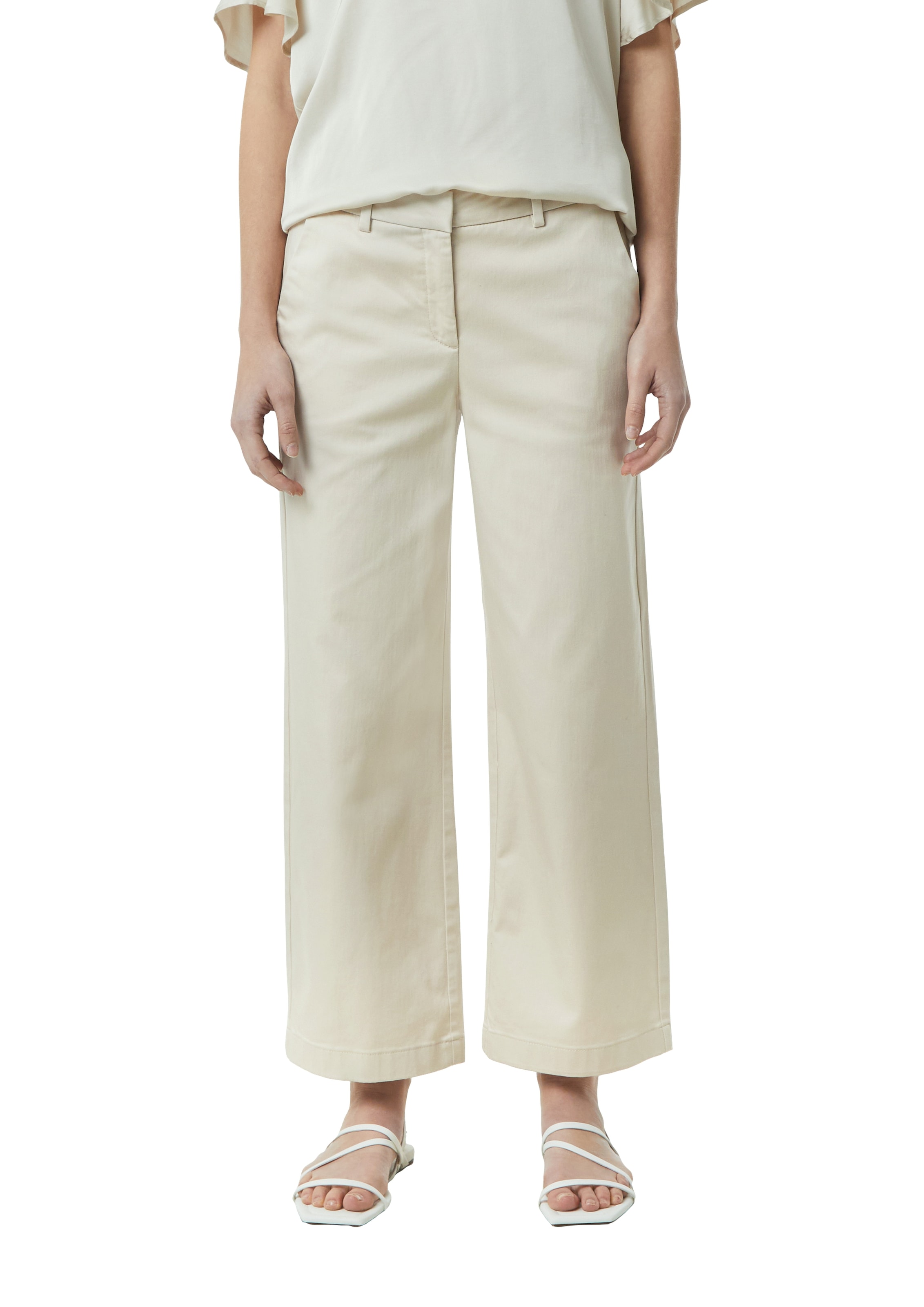 Comma Stoffhose Sommerhose mit Schlag und Stretch
