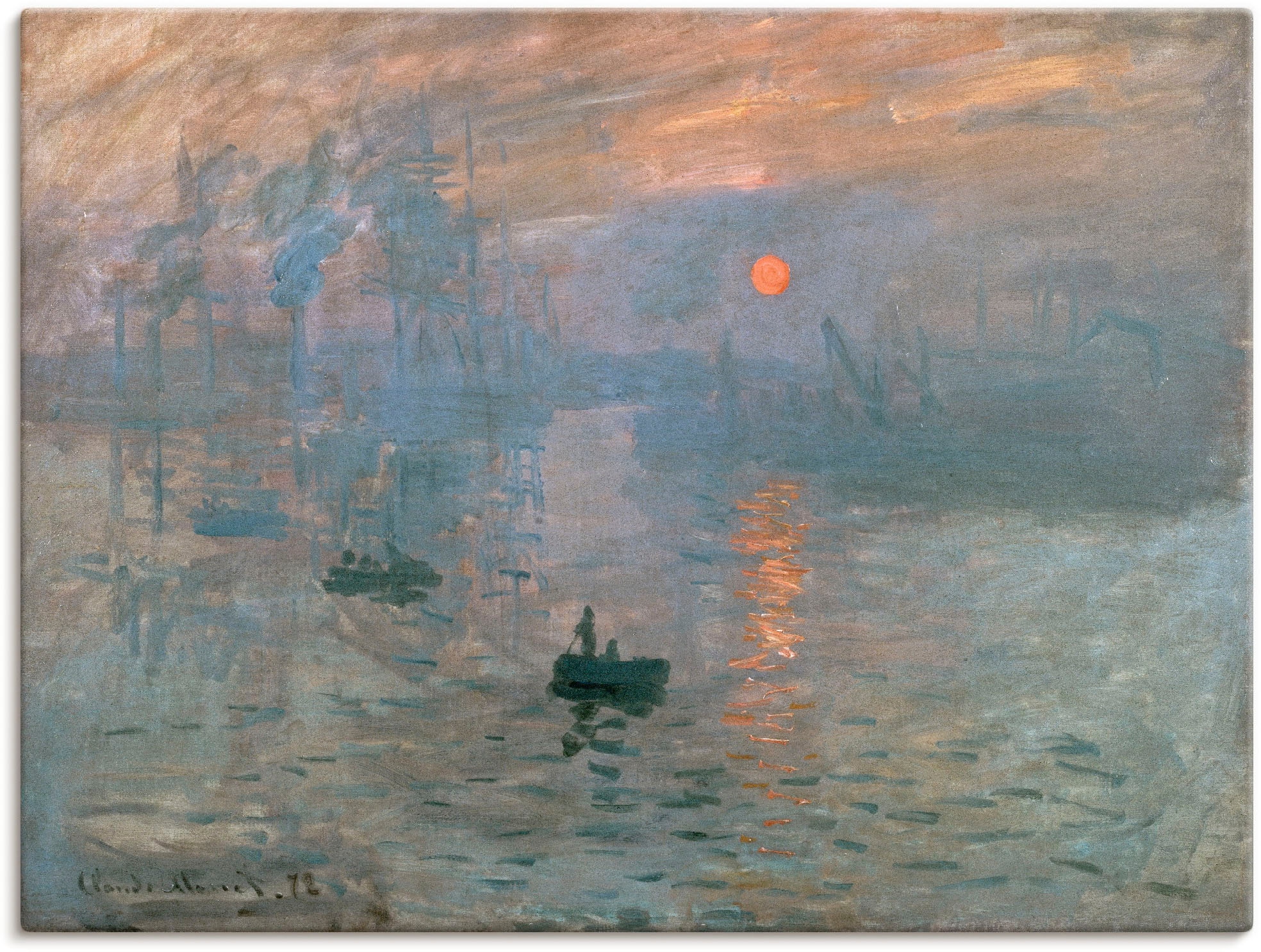 Artland Wandbild »Impression (Sonnenaufgang). 1872«, Gewässer, (1 St.), als Leinwandbild, Poster in verschied. Grössen