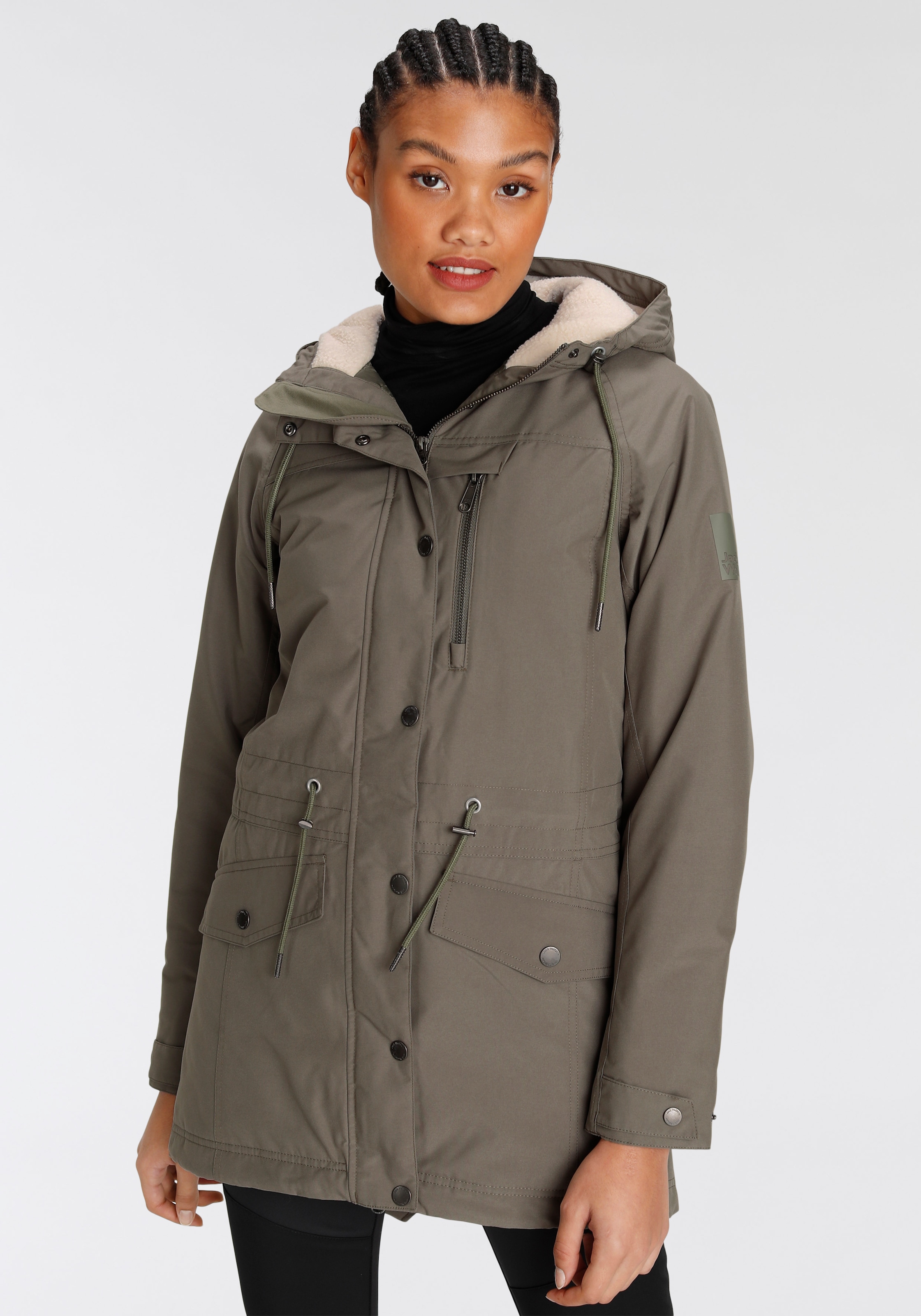 Jack Wolfskin Funktionsparka »NEW DUNVILLE« mit Kapuze Wärmend, winddicht, Übergangsjacke