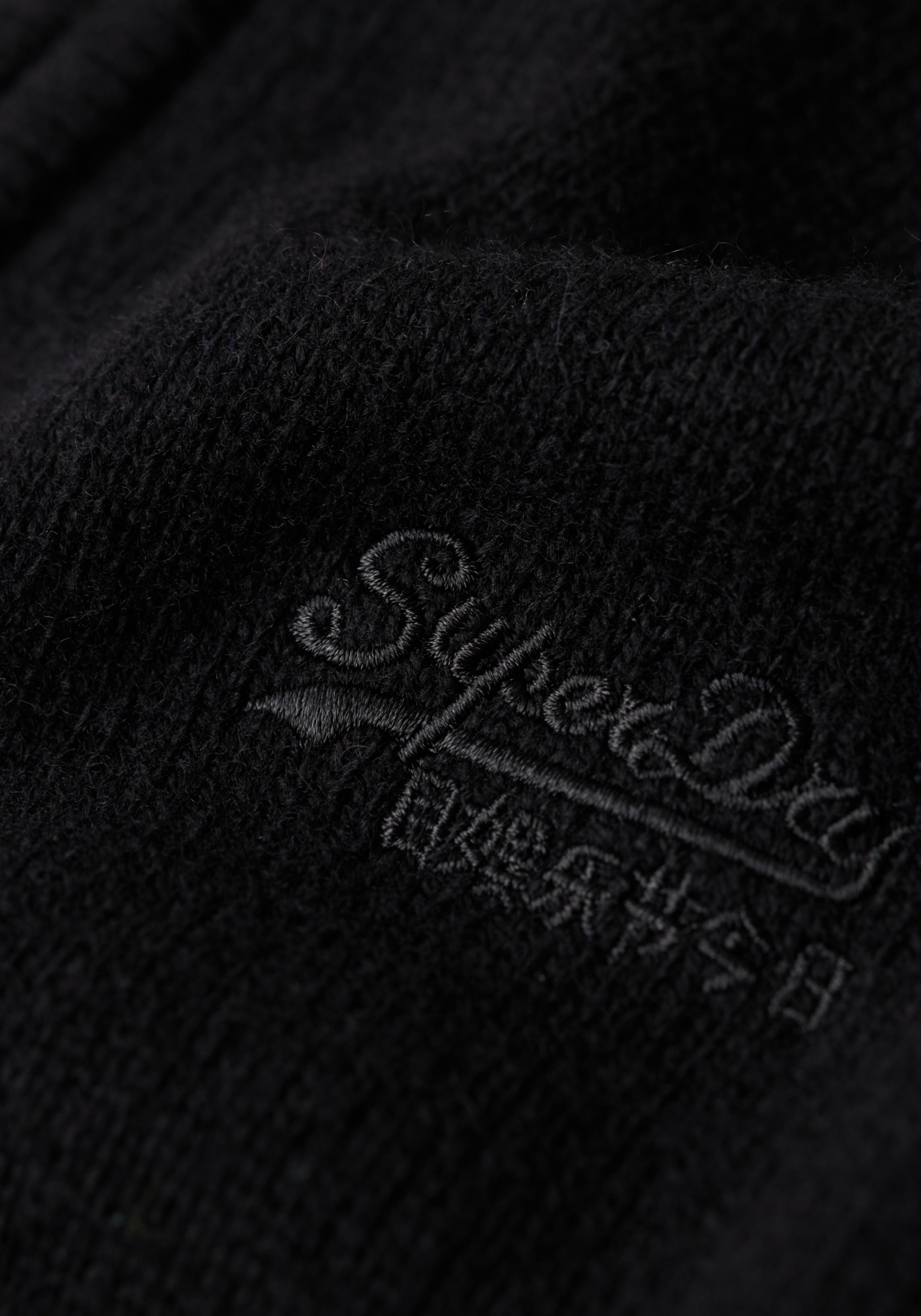 Superdry Strickpullover »ESSENTIAL EMB KNIT HALF ZIP«