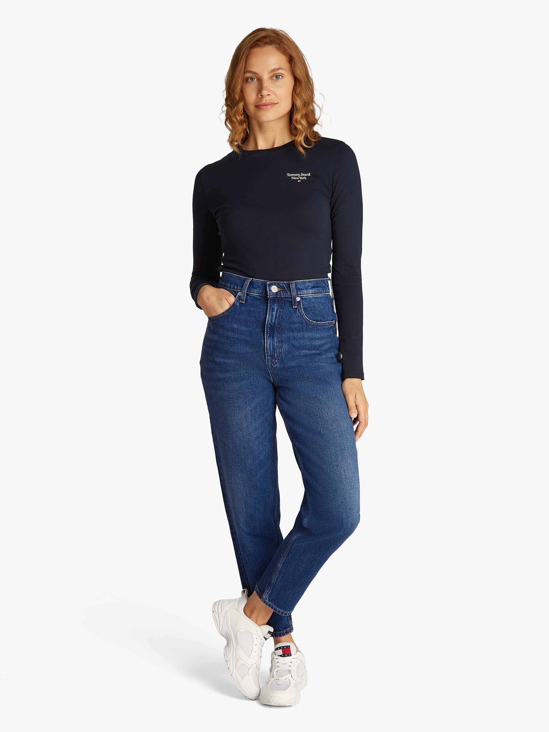 Tommy Jeans Mom-Jeans »Tommy Jeans - High waist - Mom-Jeans«, mit Logo-Stickereien