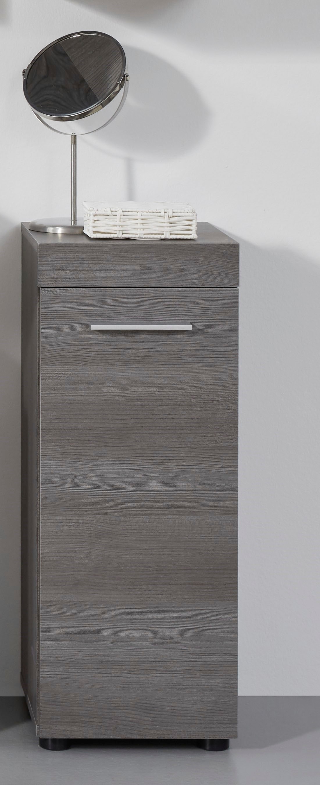 welltime Stauraumschrank »Royan«, Badkommode mit 2 Fächern in Rauchsilberfarben - Masse (B/T/H) 30/30/76 cm