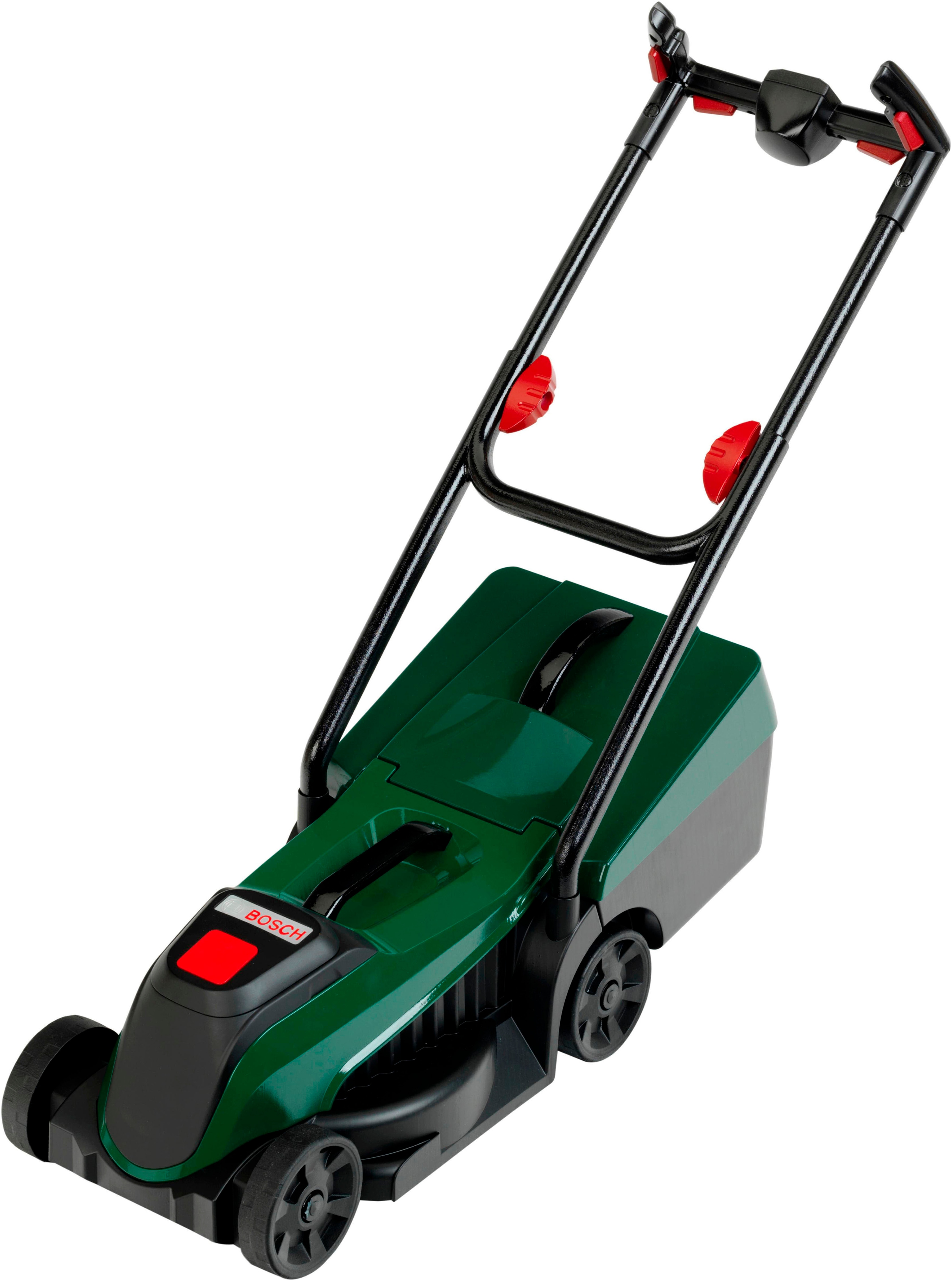 Klein Kinder-Rasenmäher "Bosch mini, Rotak II mit Sounds" und Licht; Made in Germany