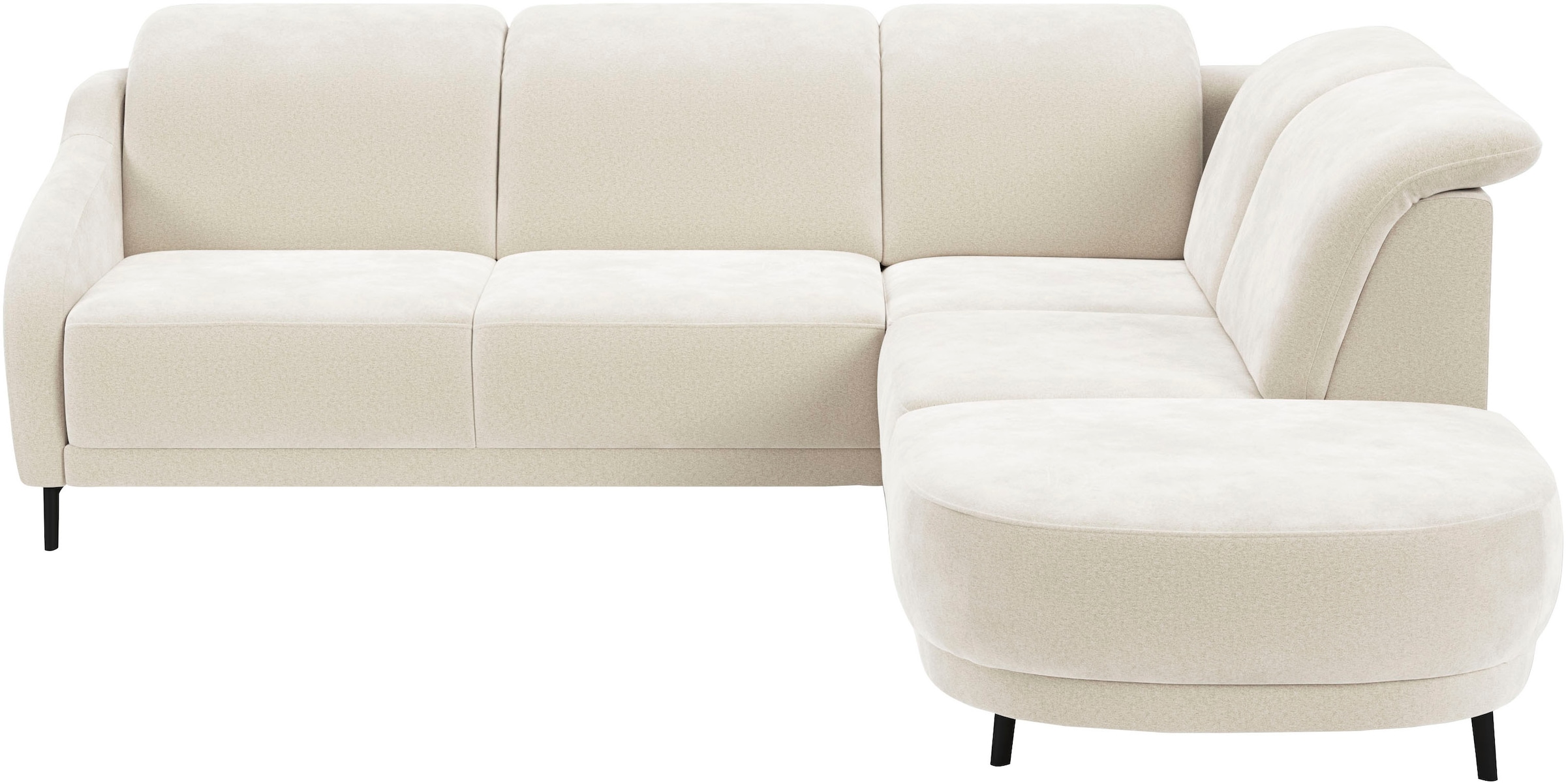 sit&more Ecksofa "Blues L-Form" wahlweise mit Klapptisch und USB