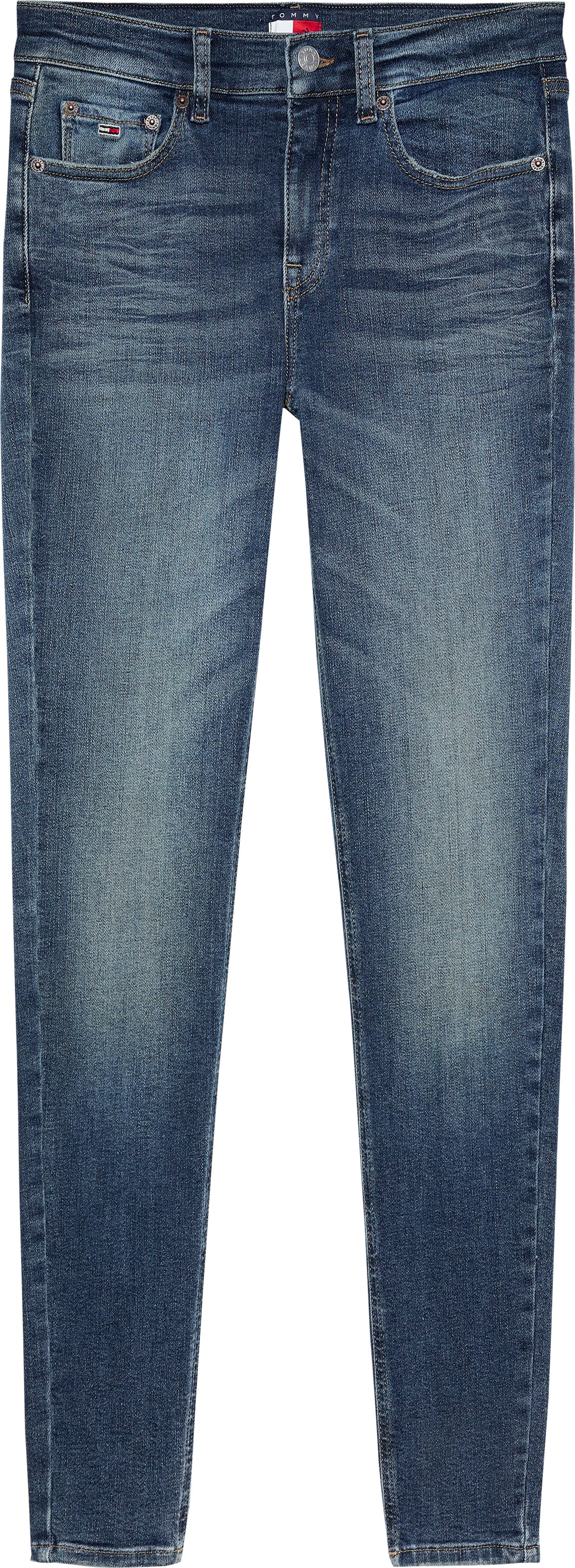 Tommy Jeans Skinny-fit-Jeans »Nora Mid Rise Skinny Fit«, mit Waschung, mit Logo-Badge