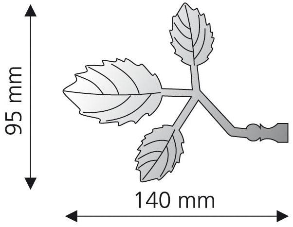 Liedeco Gardinenstangen-Endstück »Bacchus«, (Set, 2 St.), für Gardinenstangen Ø 16 mm