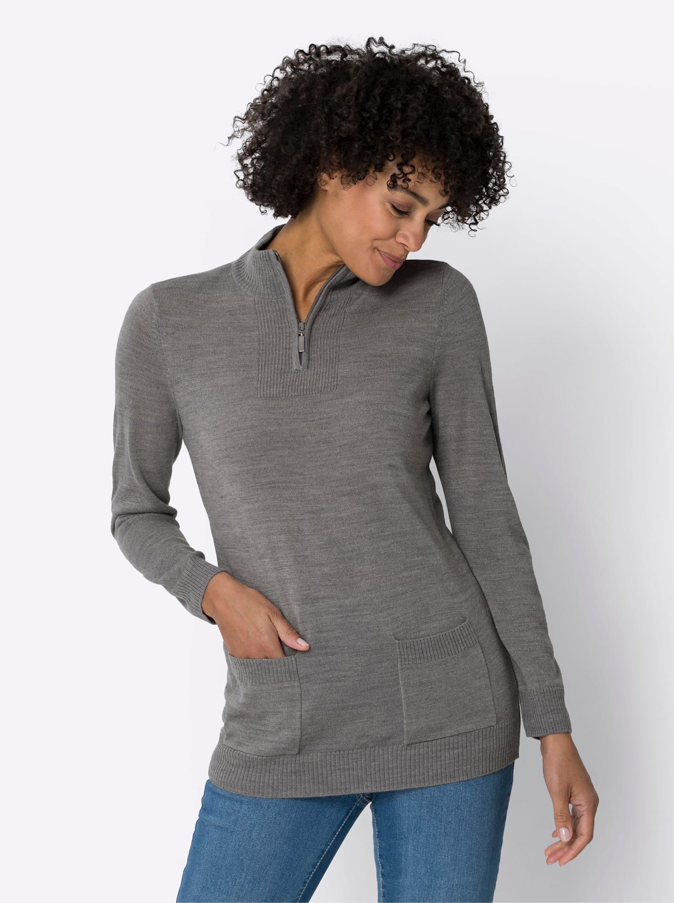 Classic Basics Stehkragenpullover »Pullover«