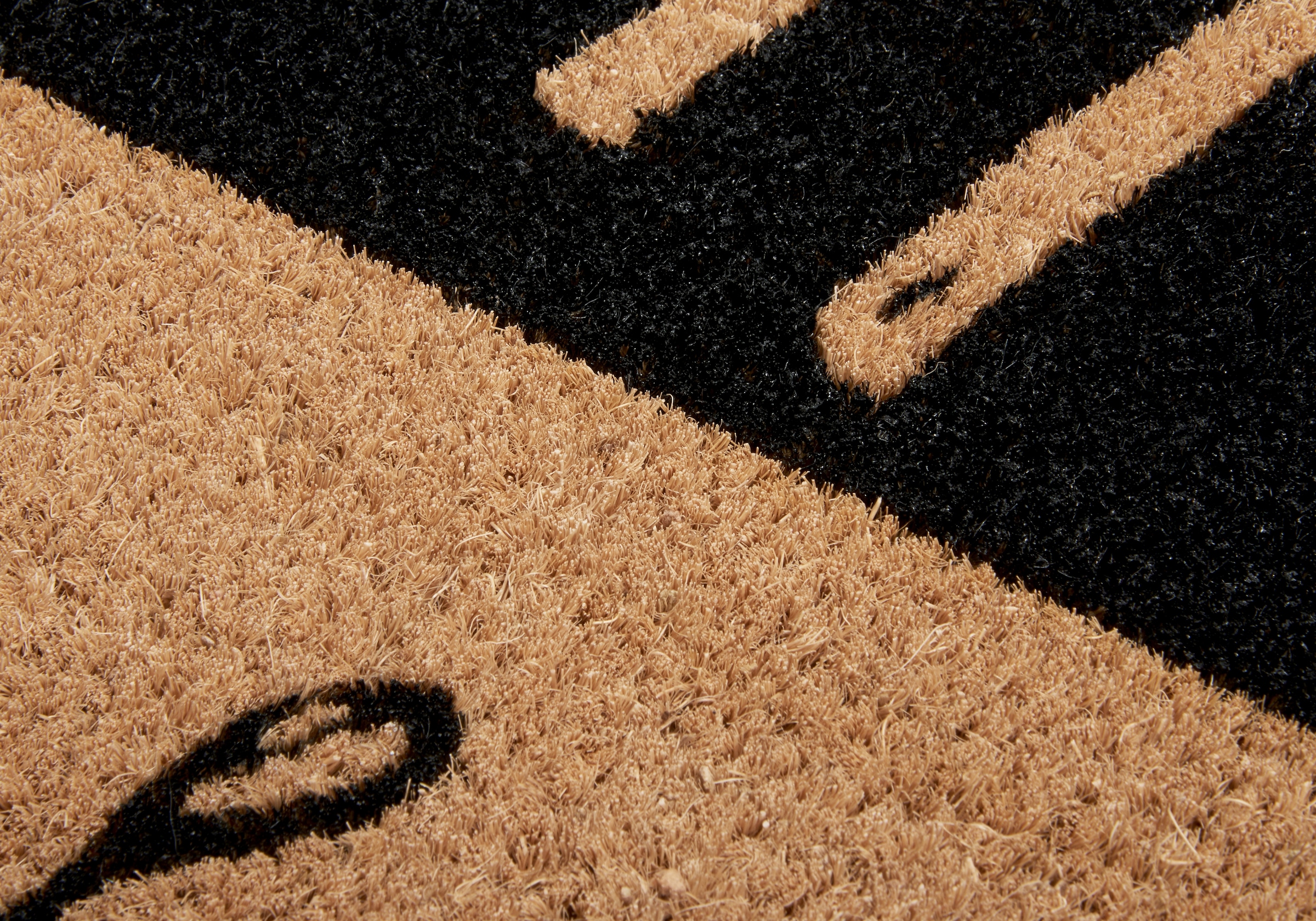 HANSE Home Fussmatte »Kokos Contrast Hello Goodbye, Türmatte«, rechteckig, 15 mm Höhe, Kokos, Schmutzfangmatte, Outdoor, Rutschfest, Innen, Kokosmatte, Flur