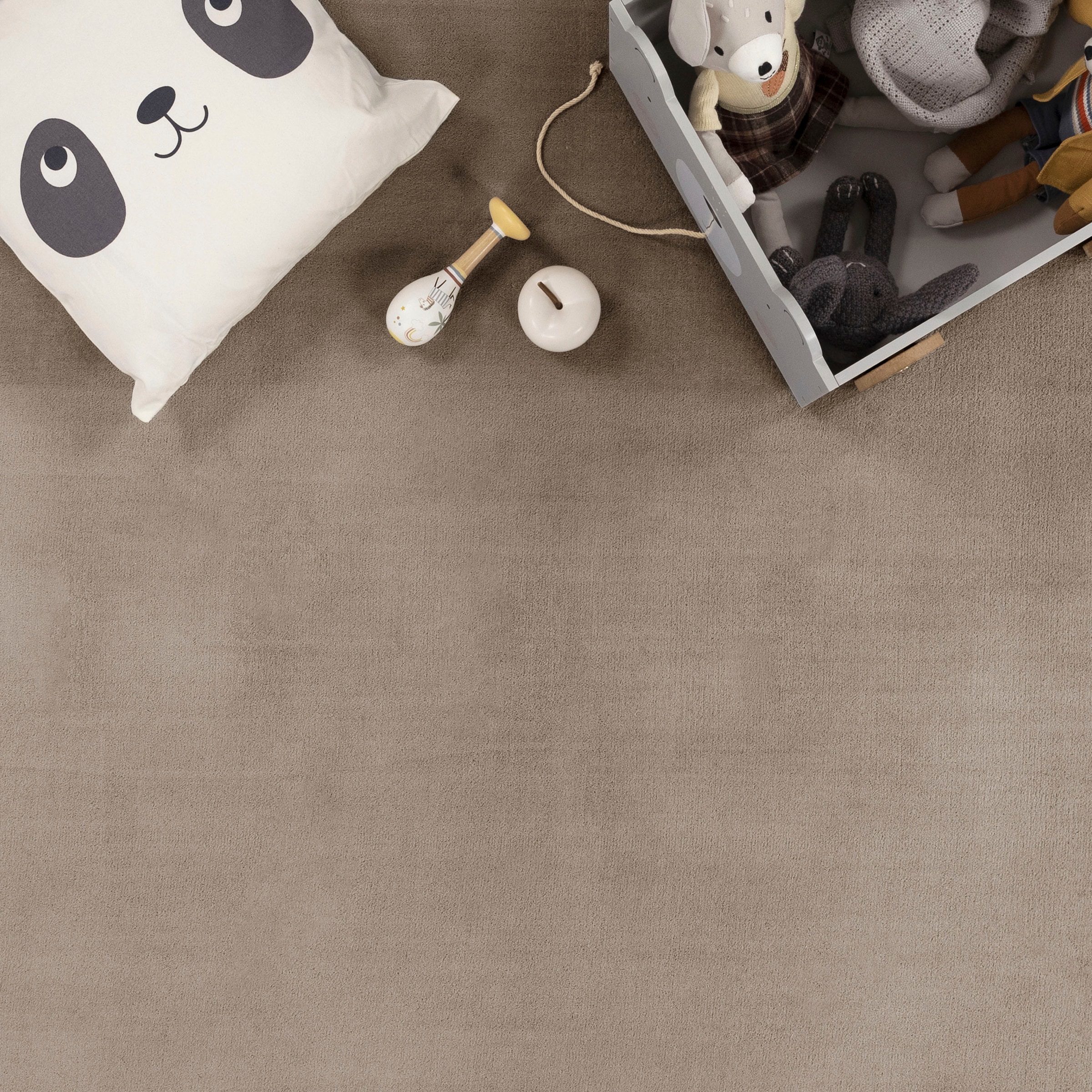 Paco Home Teppich »Tatami 475«, rund, 24 mm Höhe, Kurzflor, Uni Farben, mit Memory Foam, waschbar