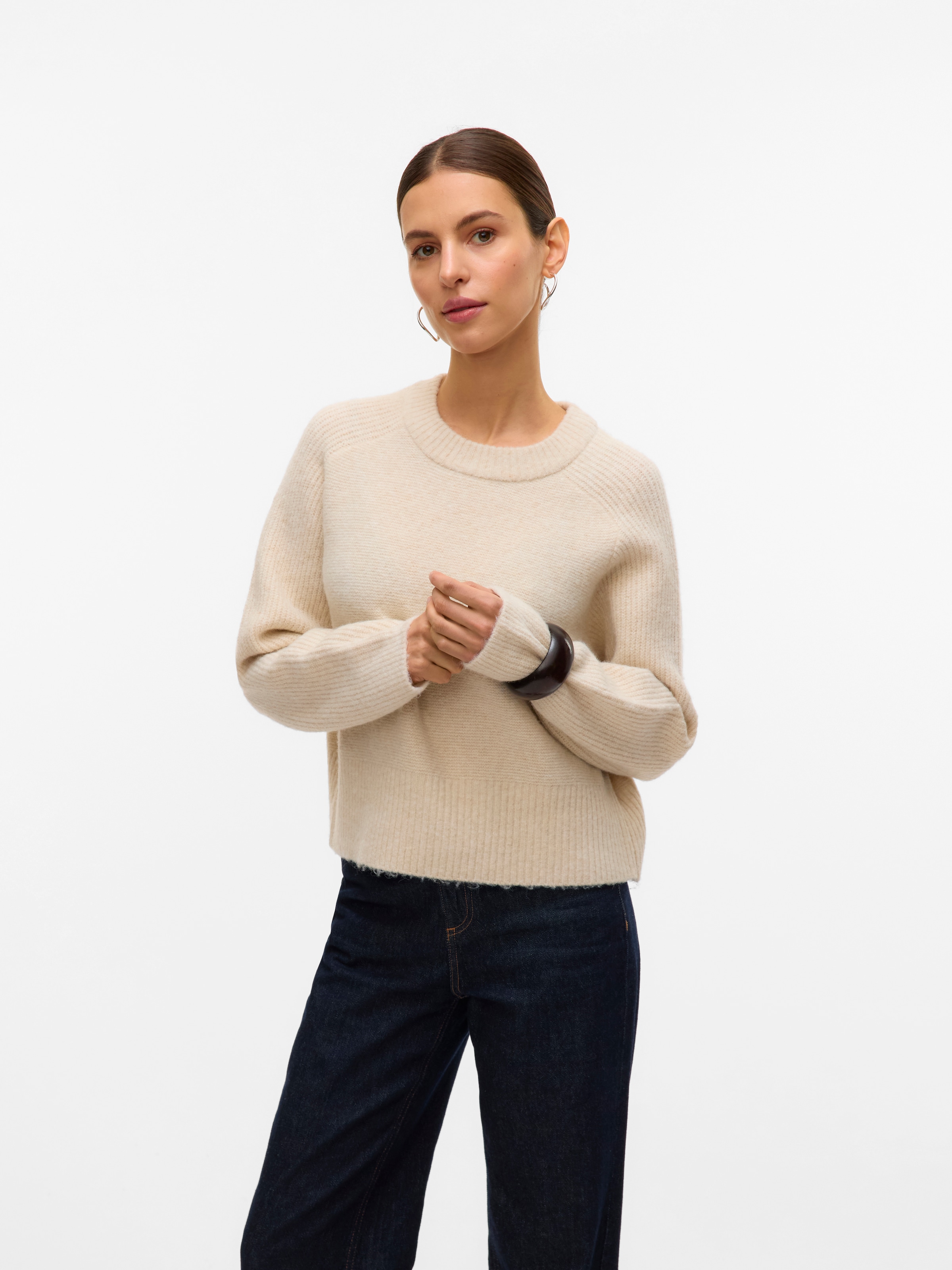 Vero Moda Strickpullover »VMBANG LS O-NECK PULLOVER BOO«