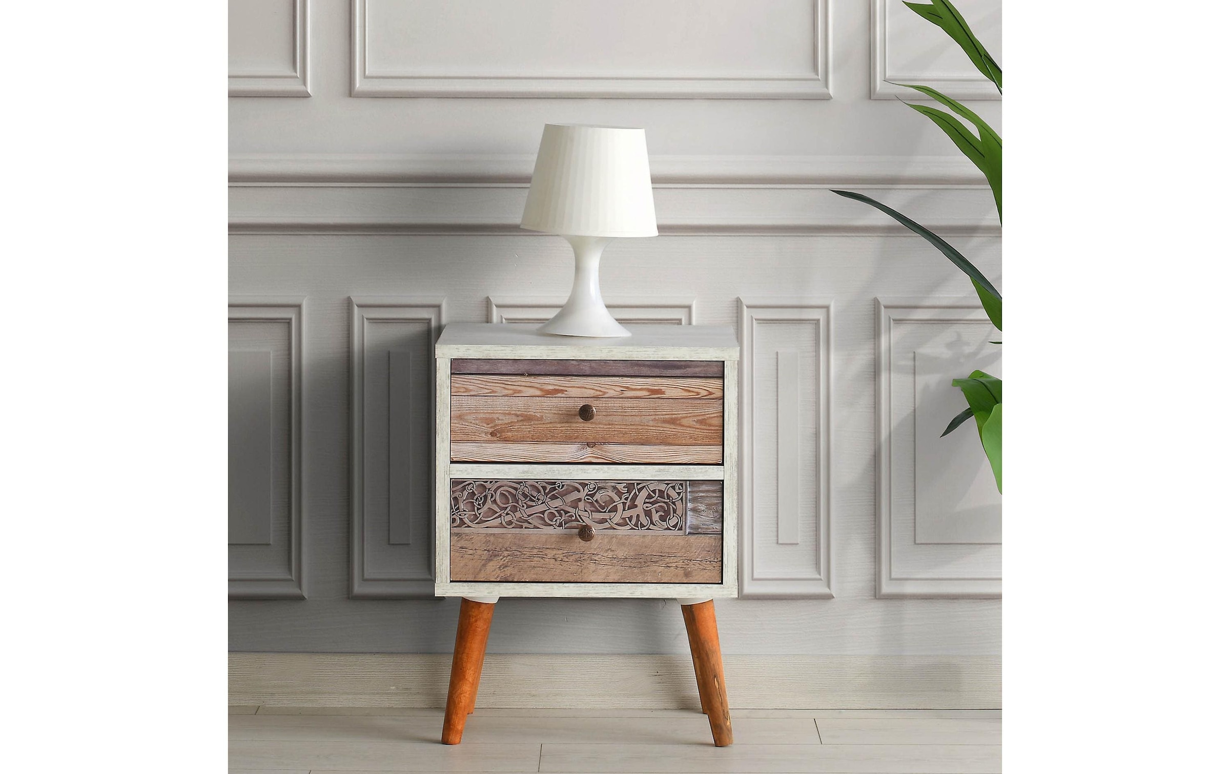 WOODY FASHION Nachttisch »Malmo 40 x 55 cm«