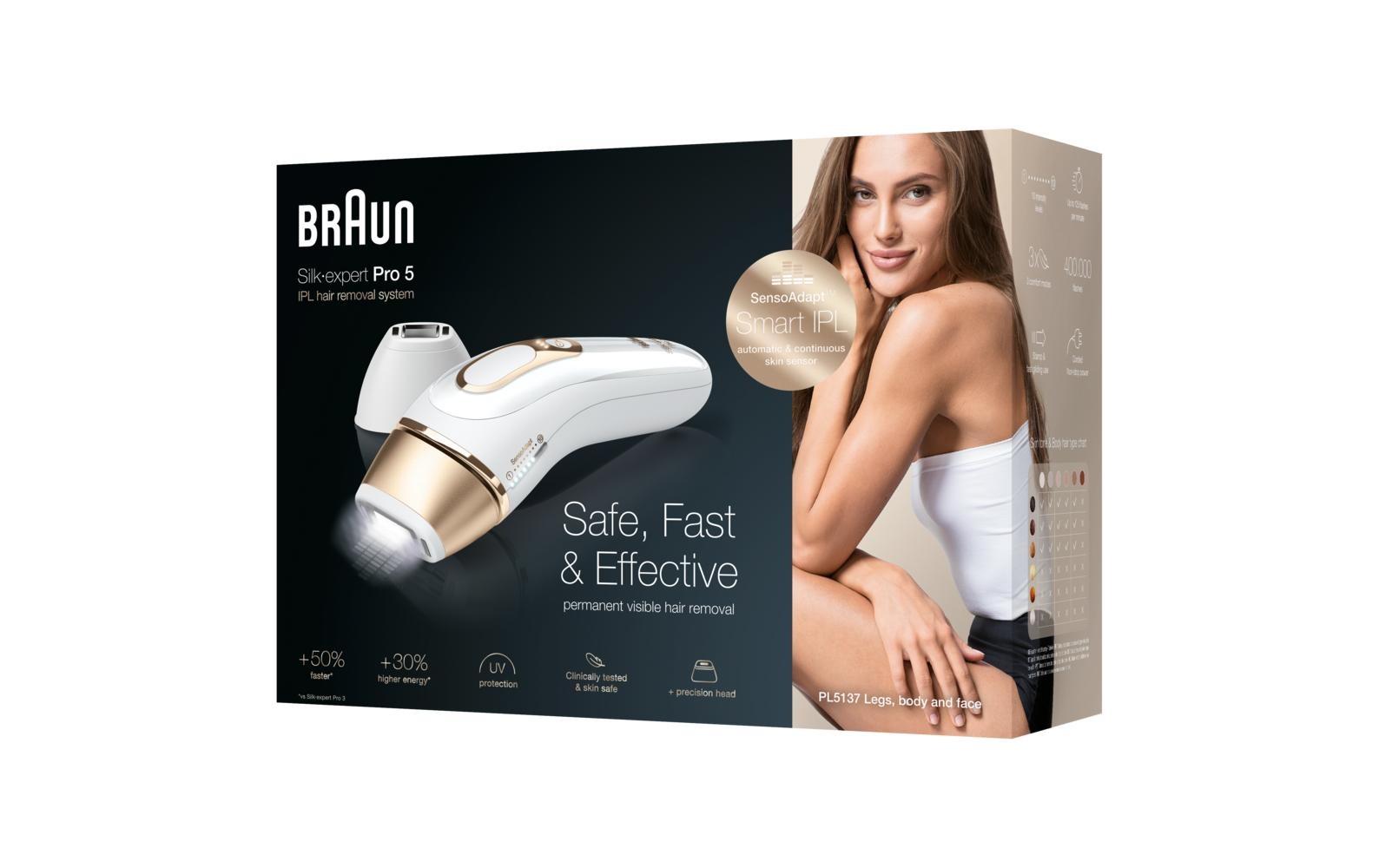 Braun IPL-Haarentferner »Silk-expert Pro 5 PL5137«, 400.000 Lichtimpulse