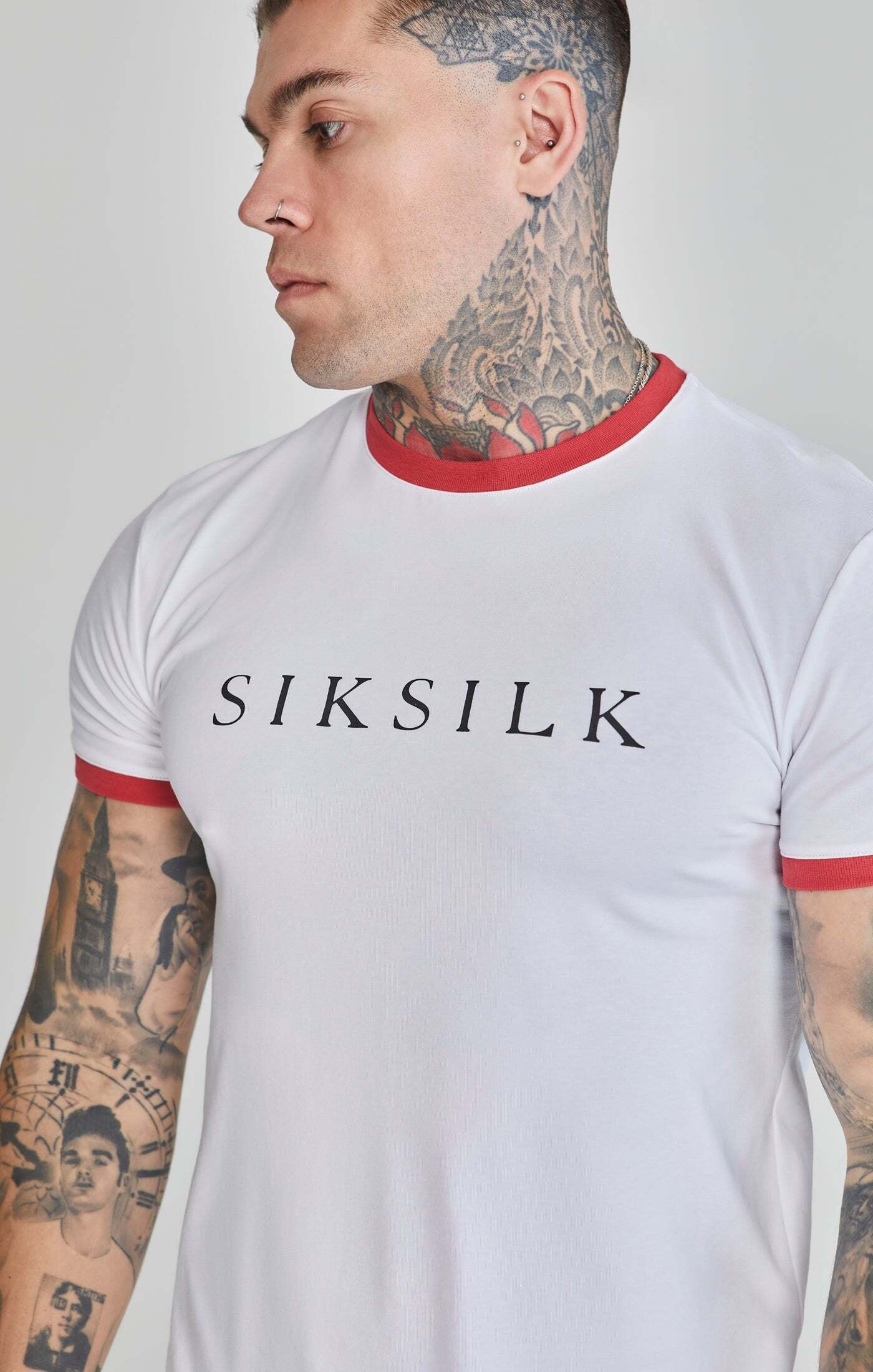 Siksilk T-Shirt »Siksilk T-Shirt Ringer T-Shirt«