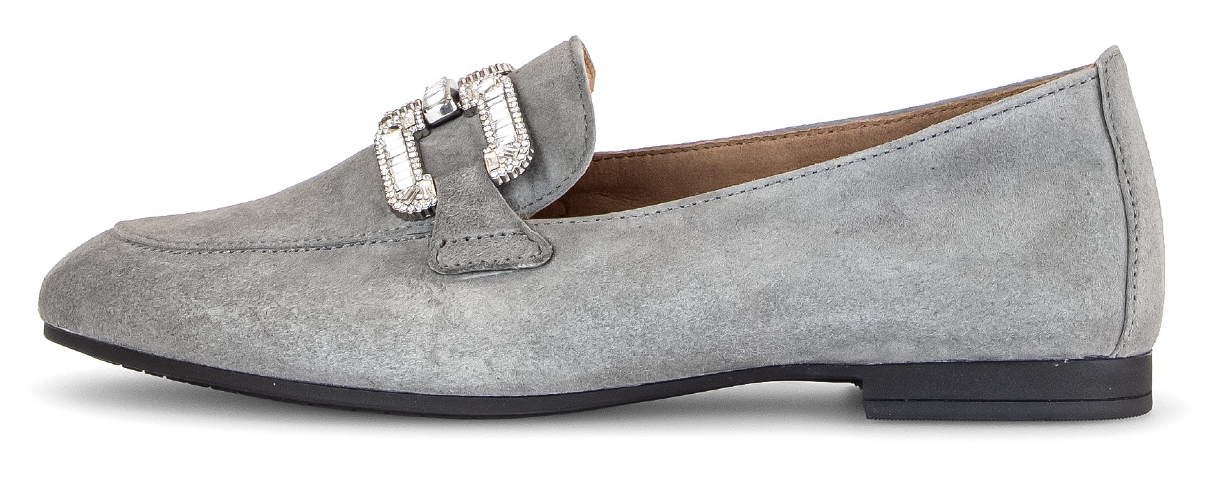 Gabor Loafer, Slipper, Festtagsschuh, Schlupfschuh mit edlem Schmuckelement