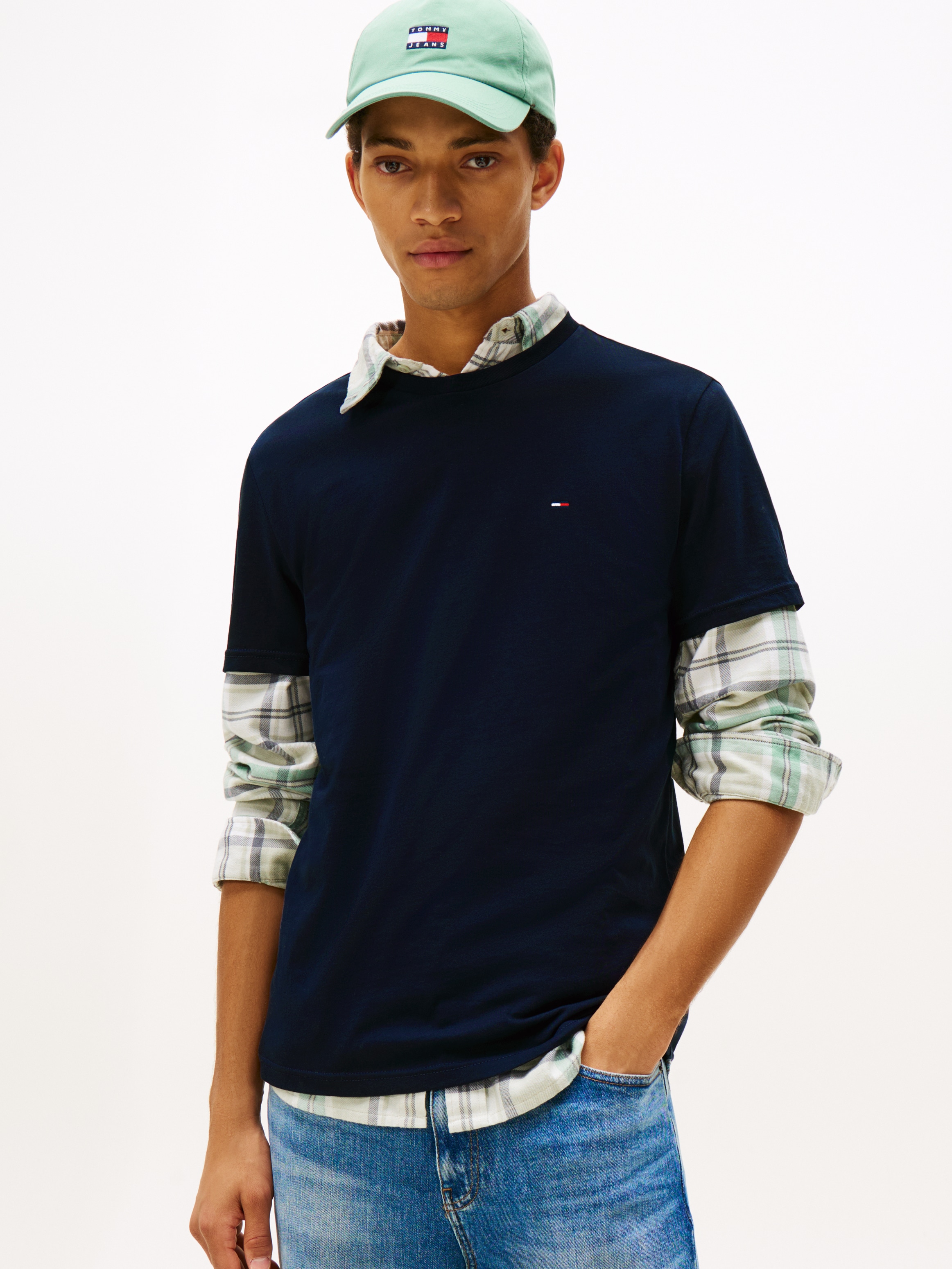 Tommy Jeans T-Shirt »TJM XSLIM 3 PACK TEE«, Mit Rundhalsausschnitt