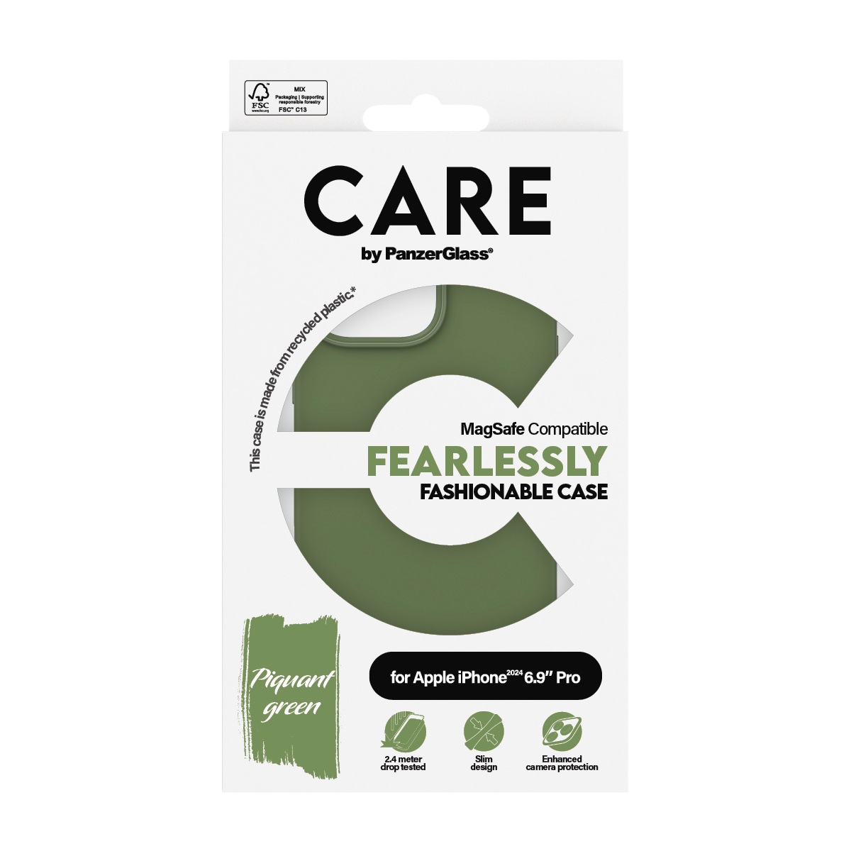 CARE by PanzerGlass Handyhülle »Fashionable Case für Apple iPhone 16 Pro Max«, Backcover, Schutzhülle, Handyschutzhülle, Case, Schutzcase, stossfest