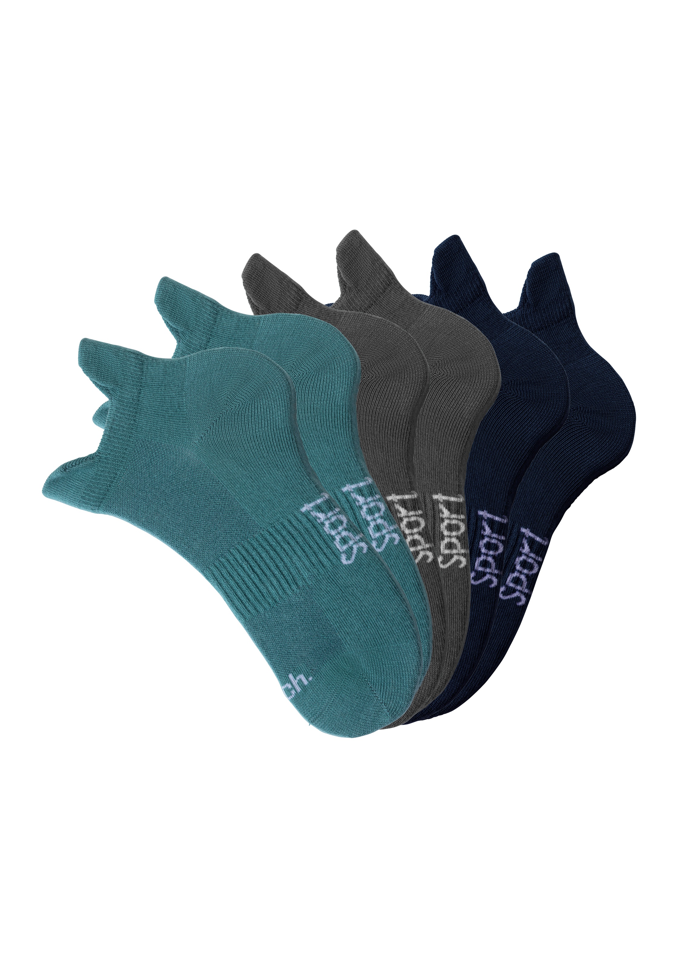 Bench. Sneakersocken, (Packung, 6 Paar), mit feiner Mesh Konstruktion und Mittelfussgummi