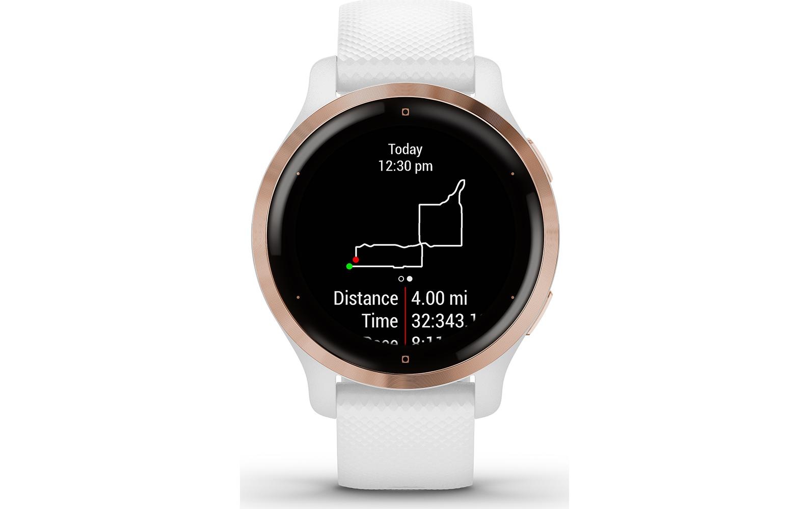 Garmin Smartwatch »Venu 2S Weiss/Rosa«, (2,79 cm / 1,1 Zoll),)