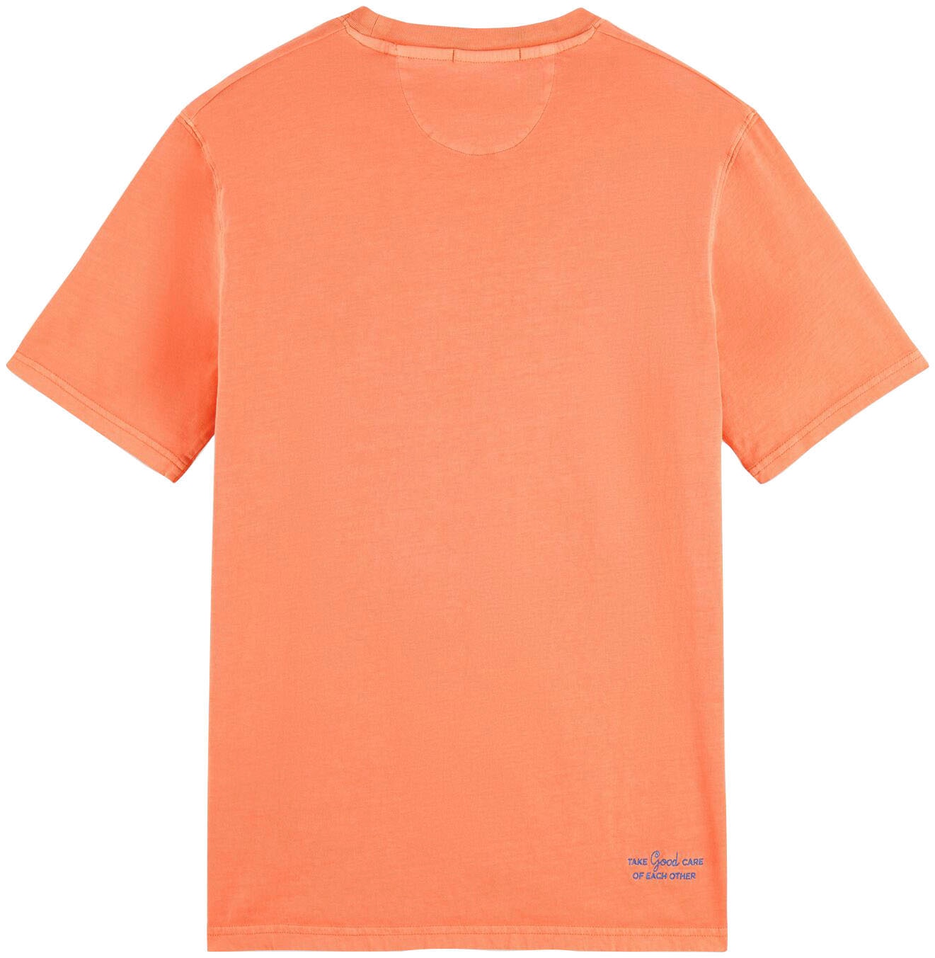 Scotch & Soda shoppen der Rundhalsshirt Logo-Stickerei auf regular-fit mit »Garment-dye T-shirt«, | logo online Brust Jelmoli-Versand kleiner