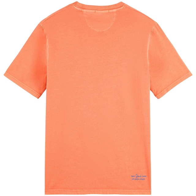 Scotch & Soda Rundhalsshirt »Garment-dye logo regular-fit T-shirt«, mit  kleiner Logo-Stickerei auf der Brust online shoppen | Jelmoli-Versand