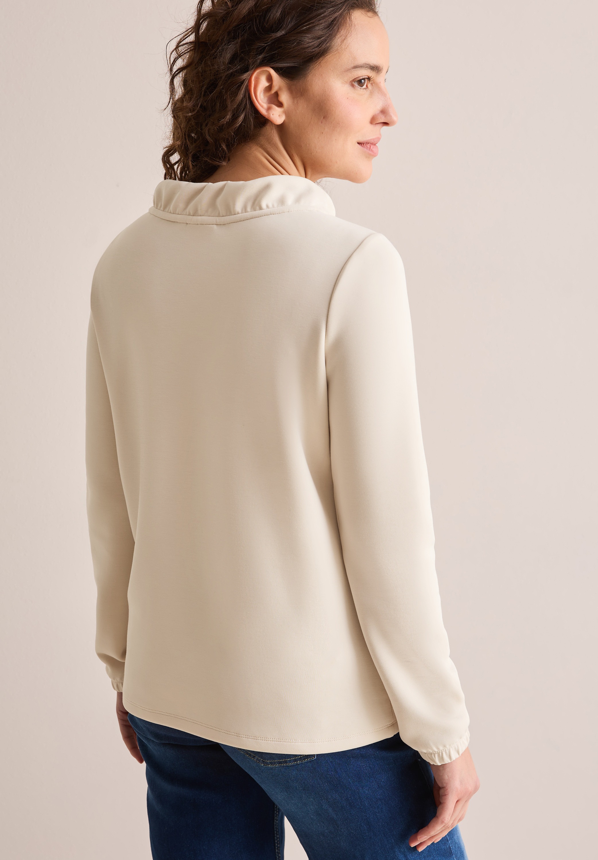 Cecil Langarmshirt, mit Funnelneck