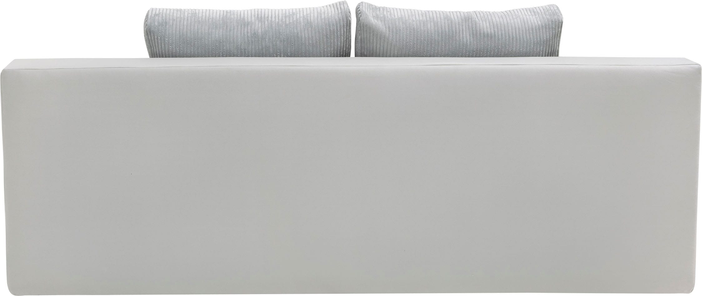 COLLECTION AB Schlafsofa »Chicago mit Bettfunktion, Schlafcouch«, inklusive Bettkasten, Cord-Samt Bezug, hellgrau