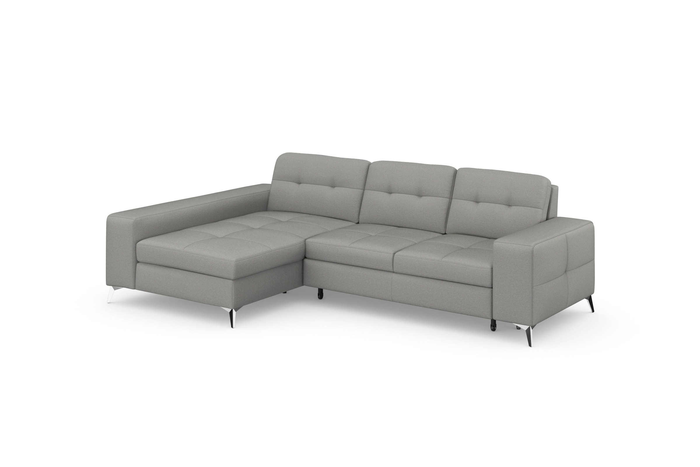 sit&more Ecksofa »Baviene L-Form«, inklusive Sitztiefenverstellung und Federkern, wahlweise Bettfunktion
