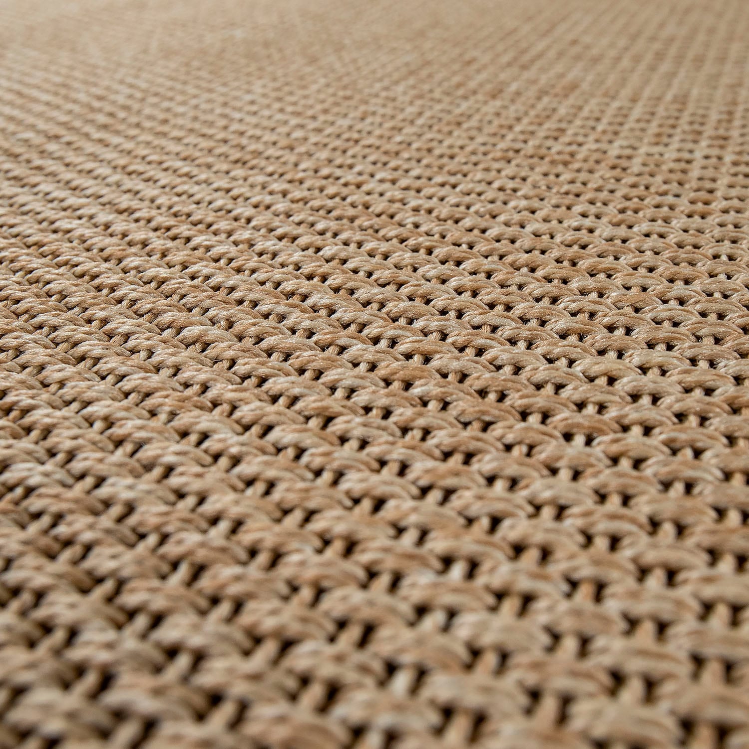 Paco Home Teppich »Waregem 621«, rechteckig, 4 mm Höhe, Flachgewebe, meliert, mit Bordüre, Outdoor geeignet, Wohnzimmer
