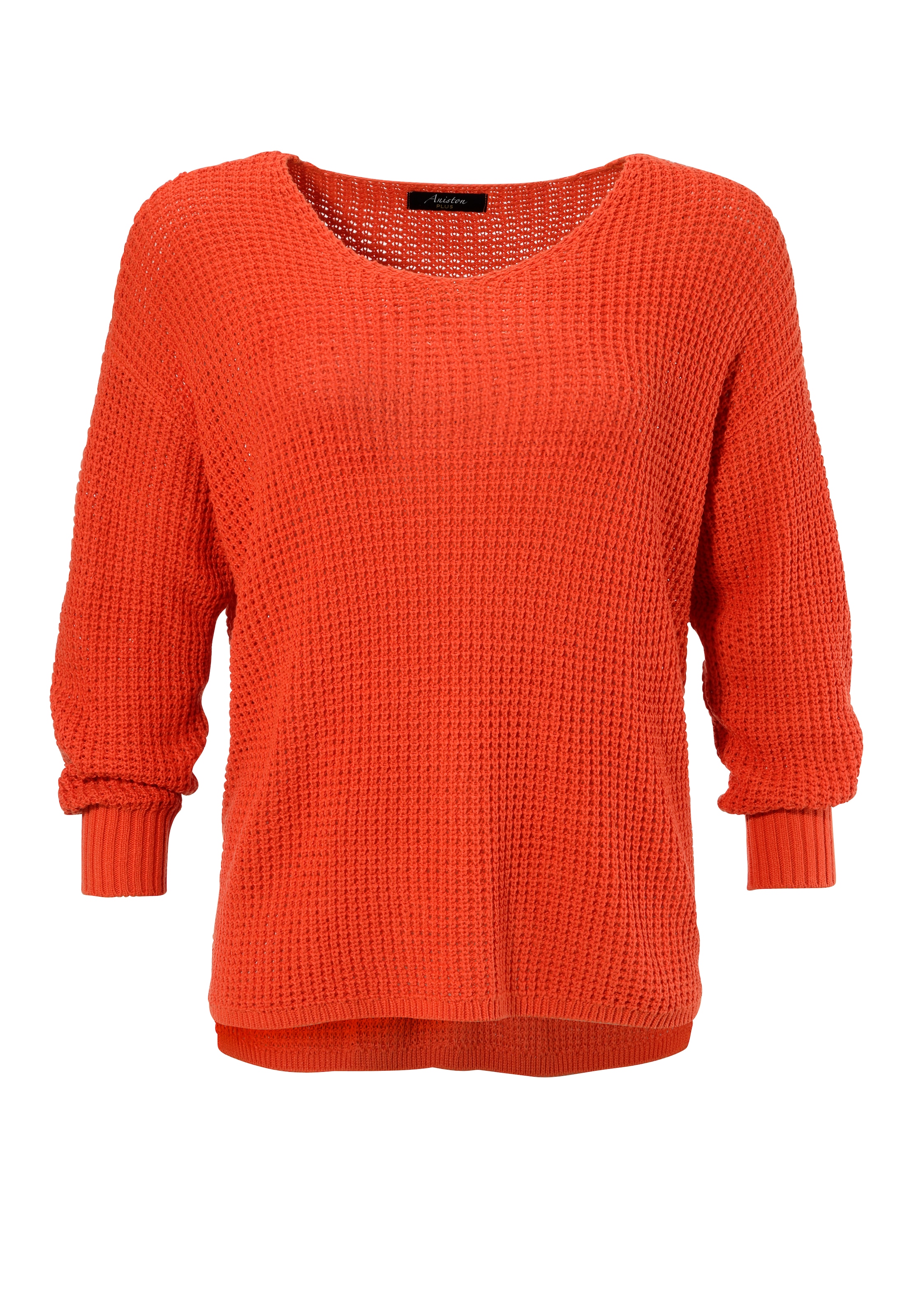 Aniston PLUS Strickpullover, im dezenten Ajour-Strickmuster - NEUE KOLLEKTION