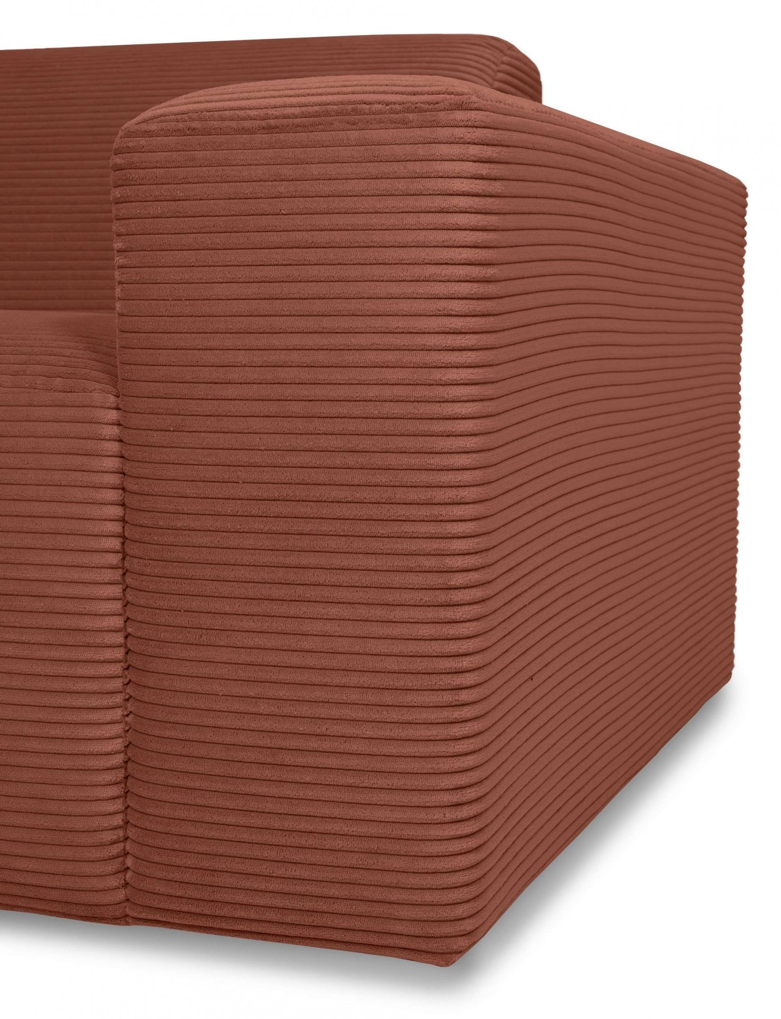 INOSIGN 3-Sitzer »Koa, 228 cm, Modulsofa in Webstoff, Cord«, Designsofa, weicher Lounge-Sitzkomfort, Welleunterfederung, bodentief