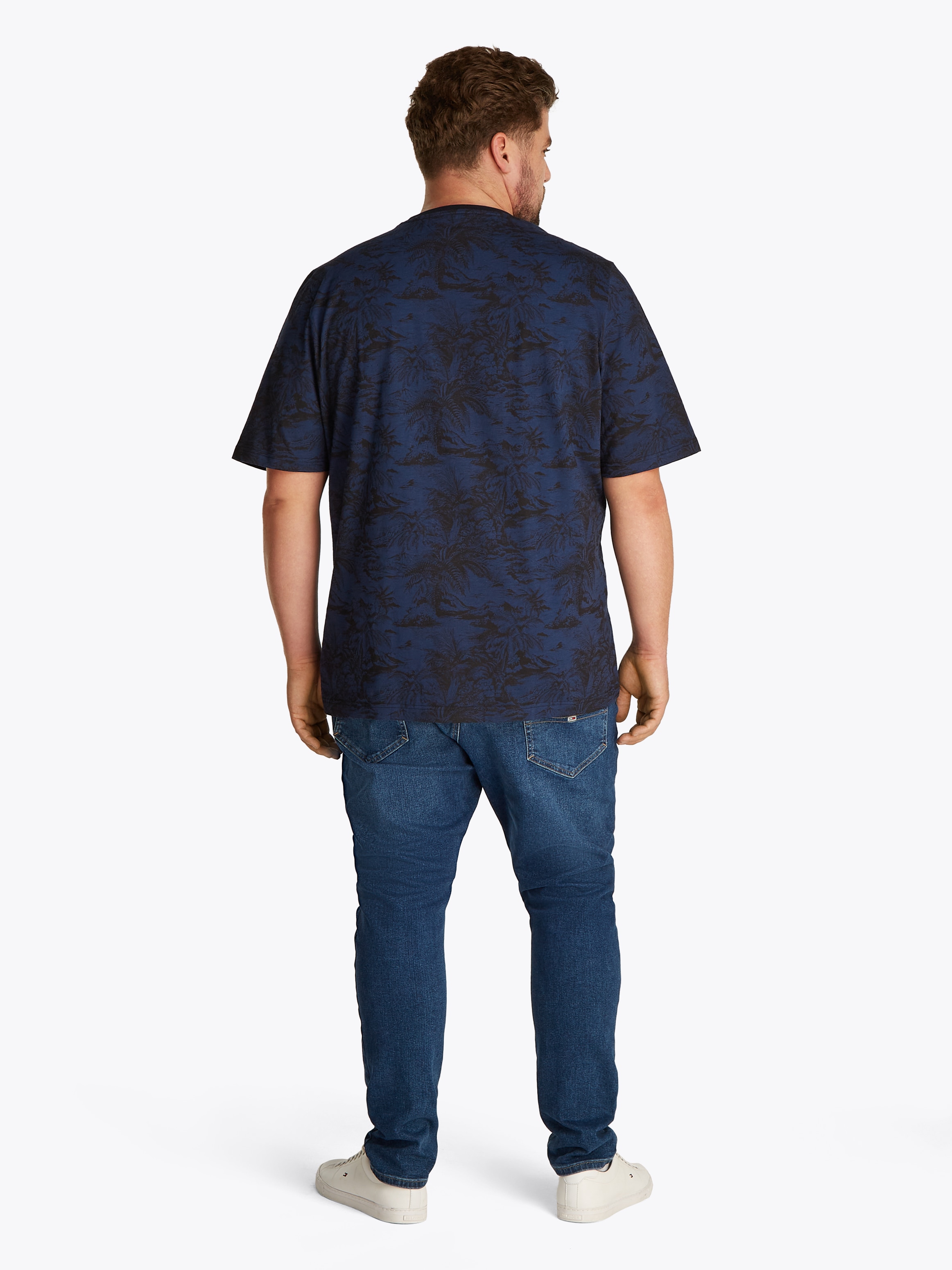 Tommy Hilfiger Big & Tall T-Shirt »BT-SUMMER SLUB AOP TEE-B«, Grosse Grössen