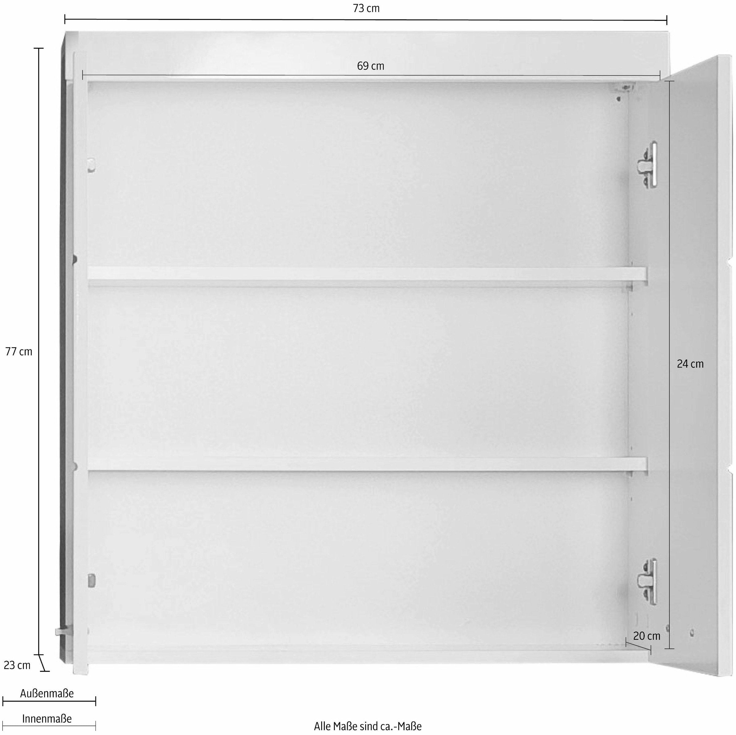 ❤ INOSIGN Hängeschrank »Avena«, Breite 73 cm, Badezimmerschrank mit  verstellbare Zwischenböden kaufen im Jelmoli-Online Shop