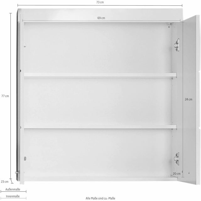 ❤ INOSIGN Hängeschrank »Avena«, Breite 73 cm, Badezimmerschrank mit  verstellbare Zwischenböden bestellen im Jelmoli-Online Shop