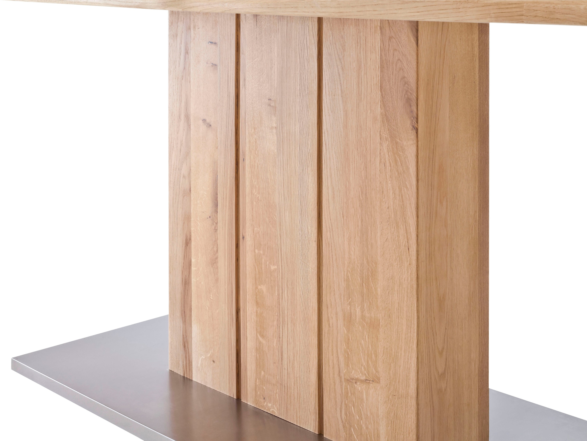 MCA furniture Esstisch »Greta«, Esstisch mit Baumkante, gerader Kante oder geteilter Tischplatte