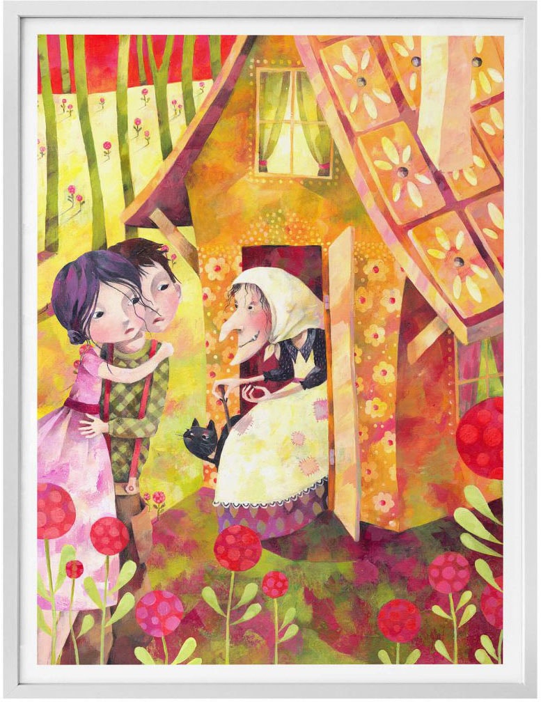 Wall-Art Poster Wandposter & | Bild, Jelmoli-Versand Gretel«, Wandbilder online und Geschichten Wandbild, St.), Märchen, »Märchen shoppen Hänsel (1 Poster,