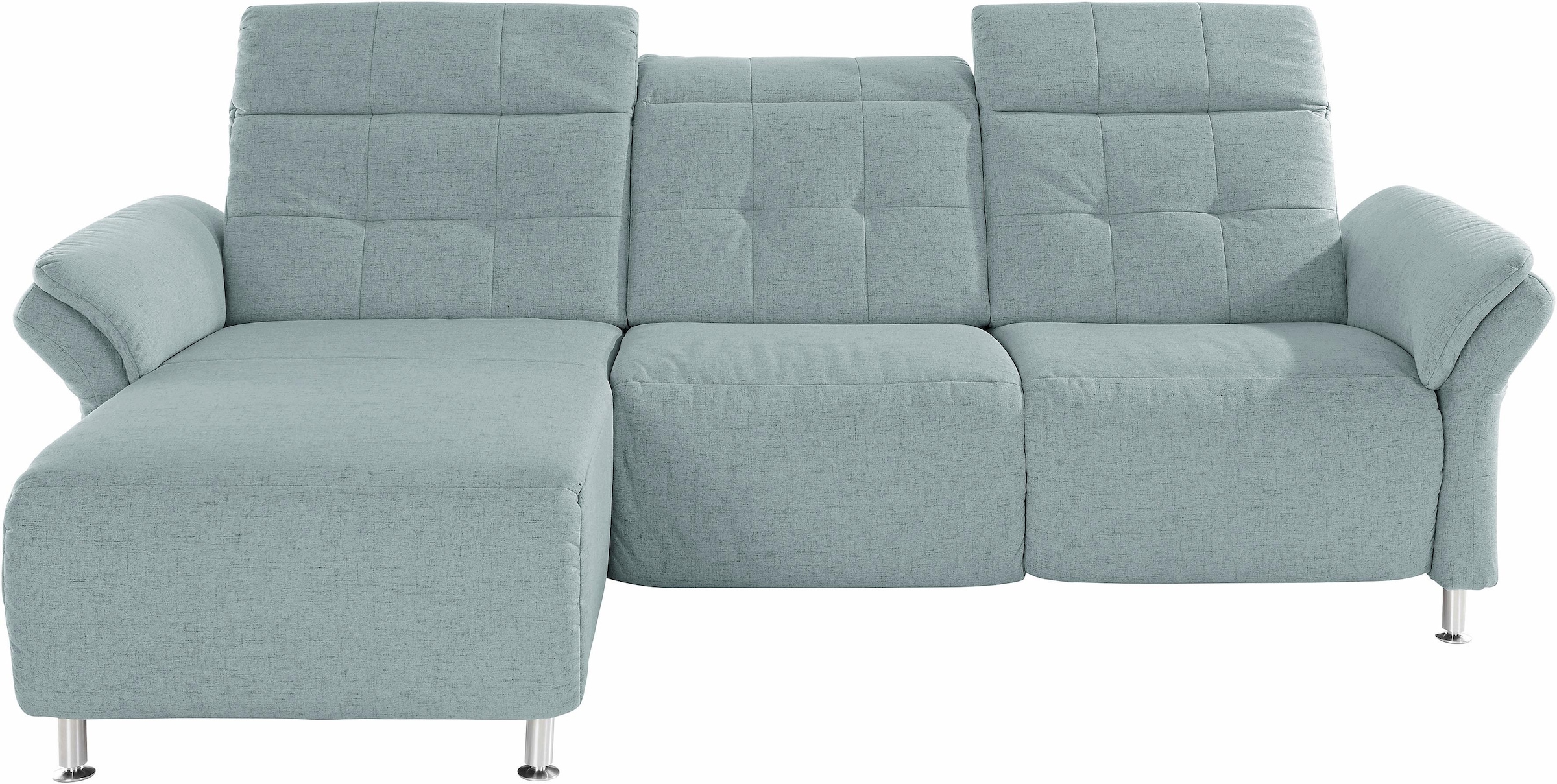 Places of Style Ecksofa »Manhattan L-Form«, 2 Sitze mit elektrischer Relaxfunktion, verstellbare Armlehnen