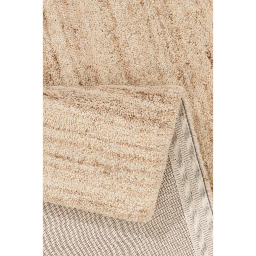 THEKO Wollteppich »Janne, Berber Teppich, reine Wolle, meliert, handgearbeitet«, rechteckig