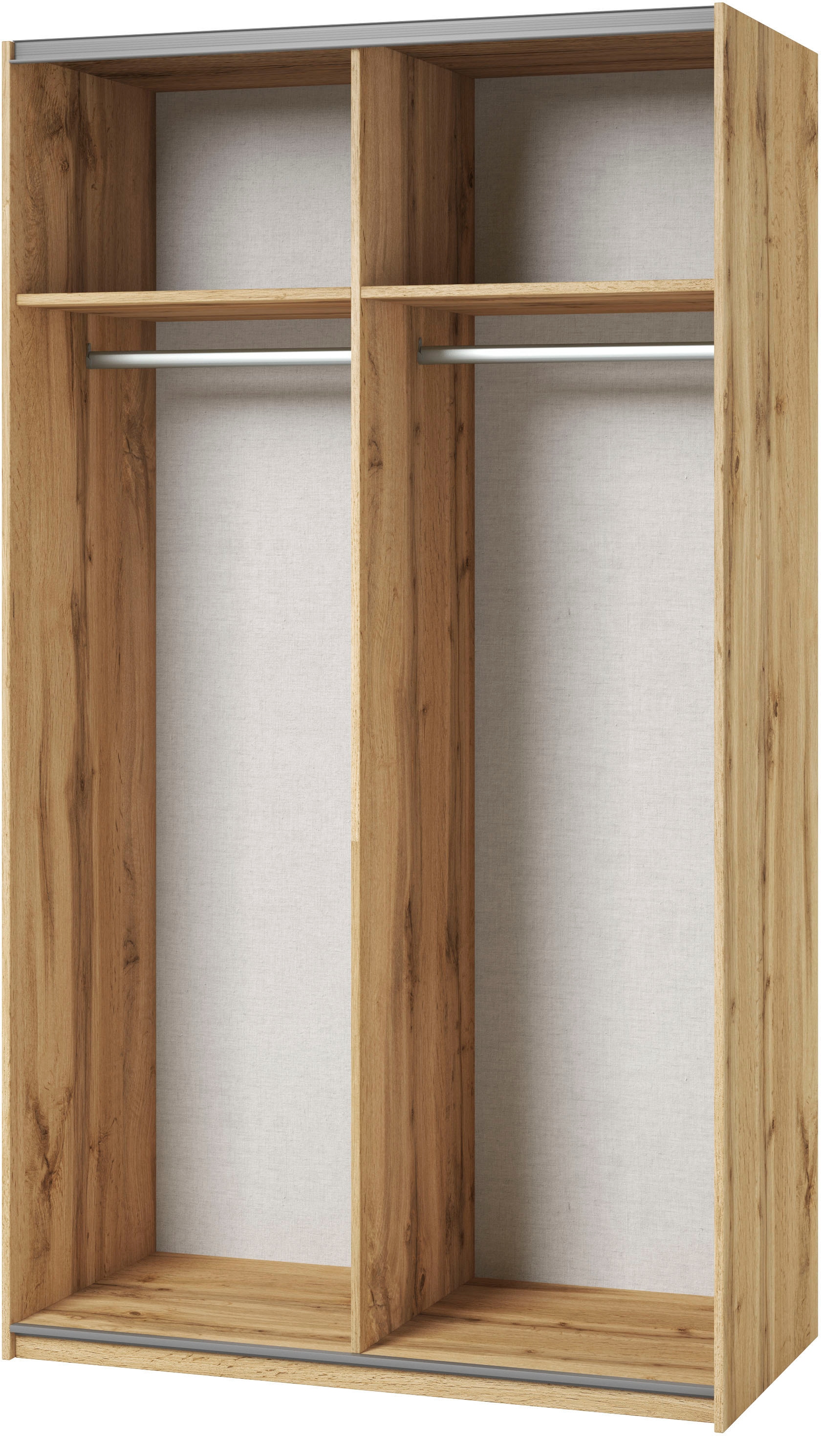 Home affaire Kleiderschrank »Eastvale, 120x64x210cm, ideal für kleine Räume oder Nischen«, Schrank mit Schwebetüren, FSC-zertifiziert, Metallgriffe