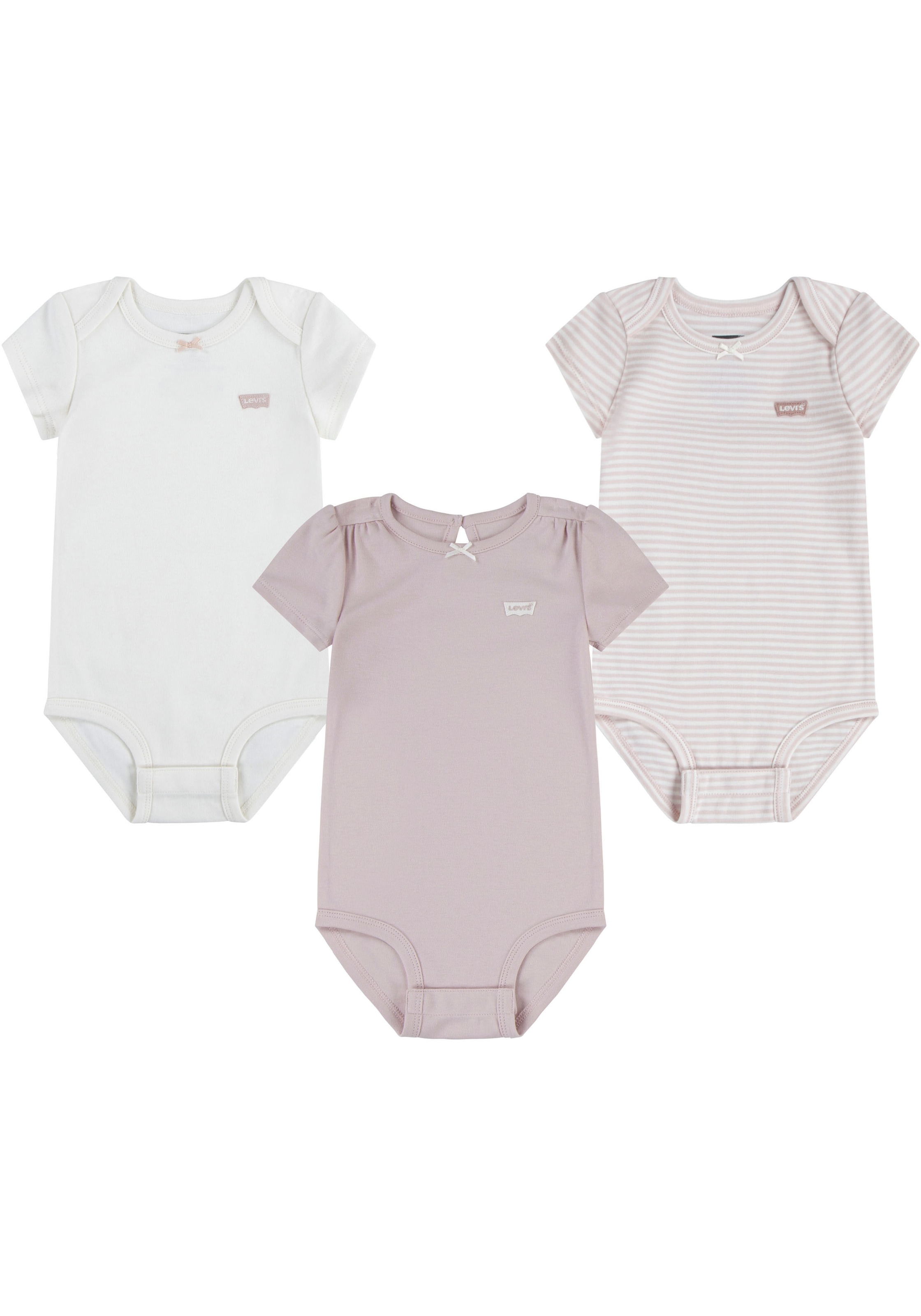 Levi's® Kids Neugeborenen-Geschenkset »LVG 3PK BOW BODYSUIT SET« Set, 3 Stk. for Baby-Girls