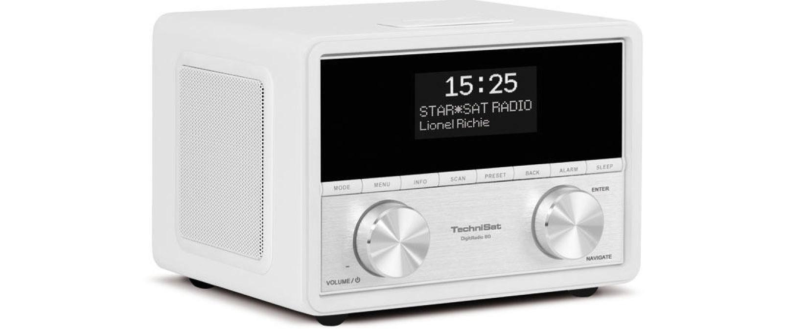 TechniSat Digitalradio (DAB+) »80 Weiss«, (Digitalradio (DAB+)-FM-Tuner)