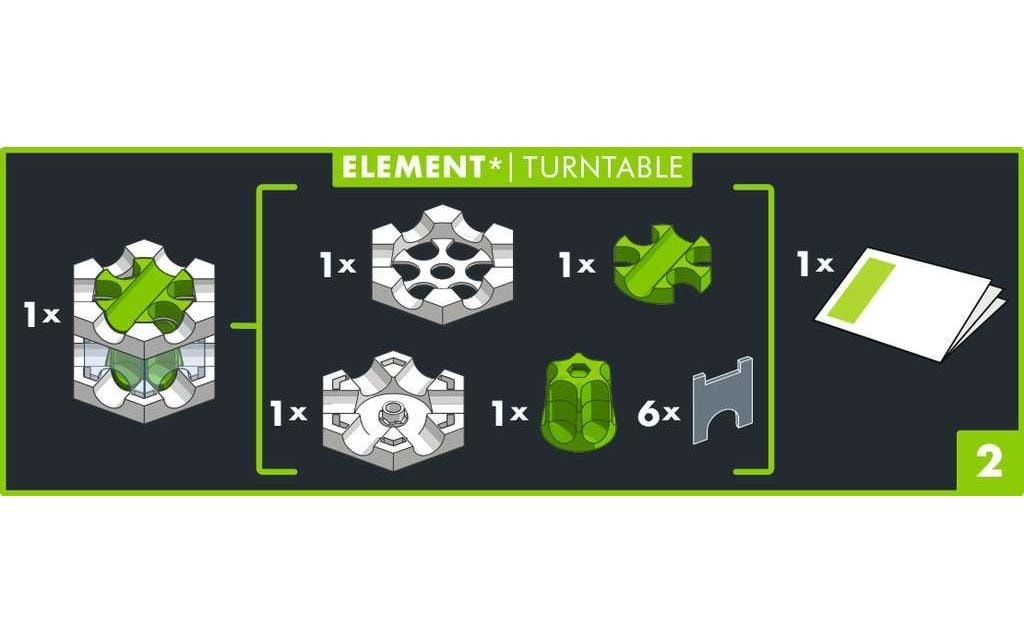 Ravensburger Kugelbahn »Zubehör GraviTrax Pro Element Turntable«, (2 tlg.)