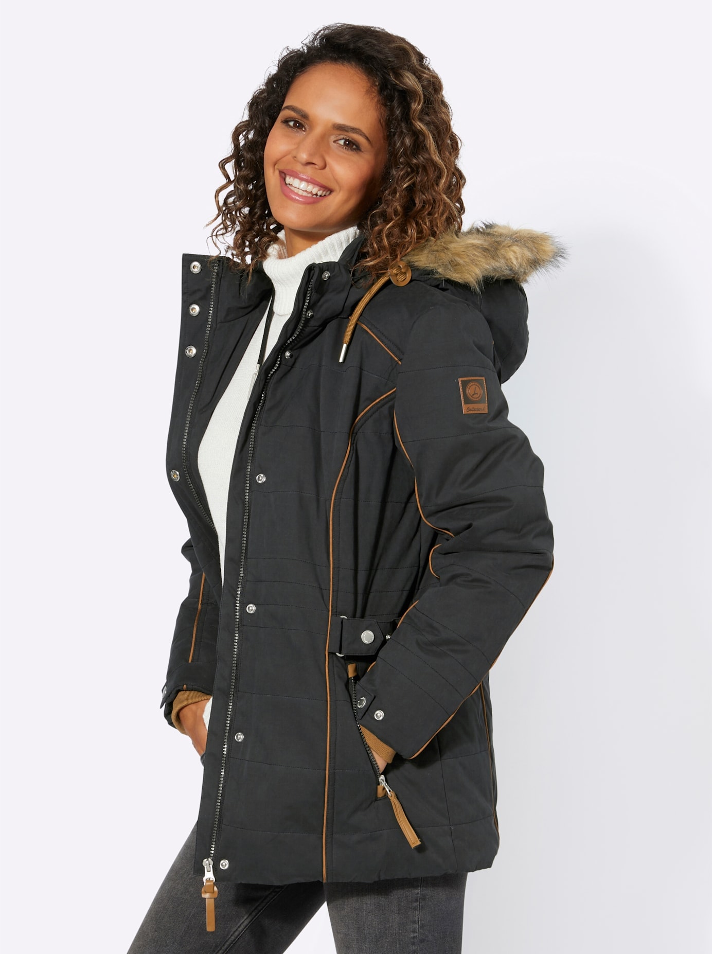 Casual Looks Steppjacke mit Kapuze