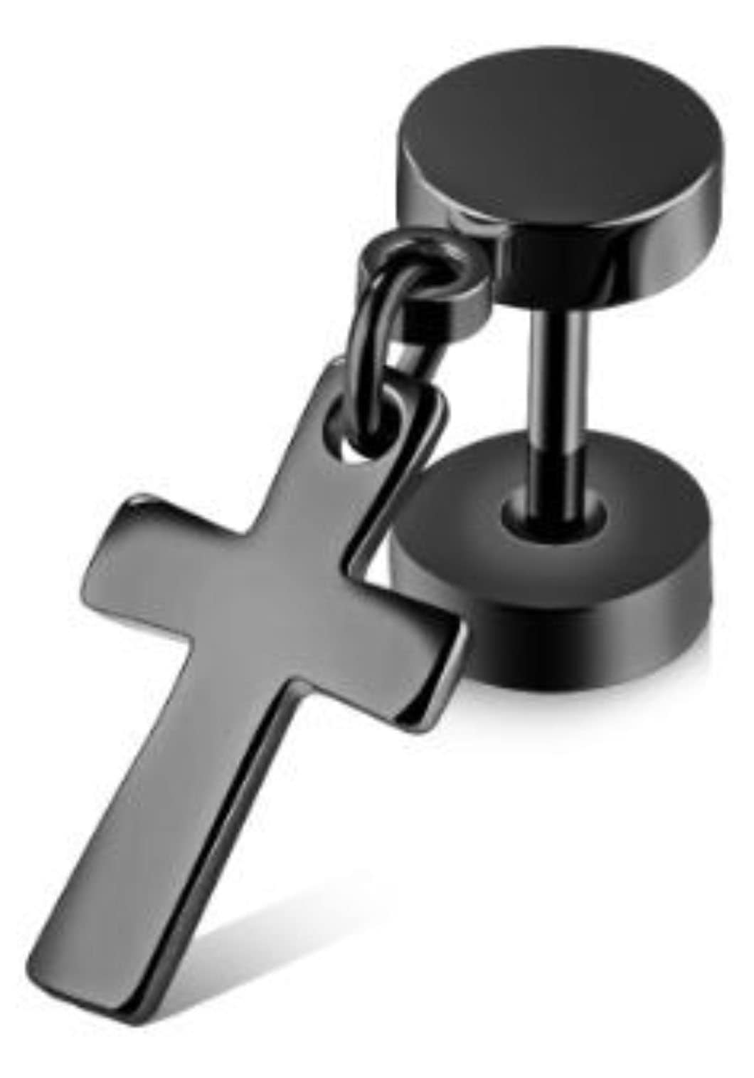 Firetti Single-Ohrstecker "Schmuck Geschenk Ohrschmuck einzeln Kreuz"