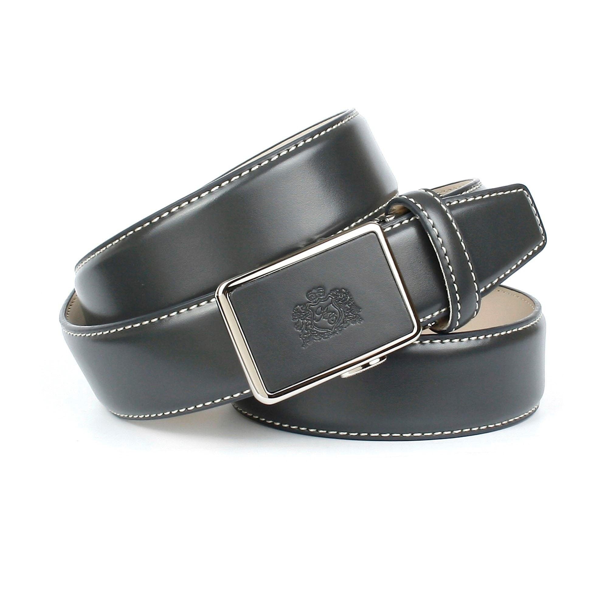 Anthoni Crown Ledergürtel mit Kontrast Stitching