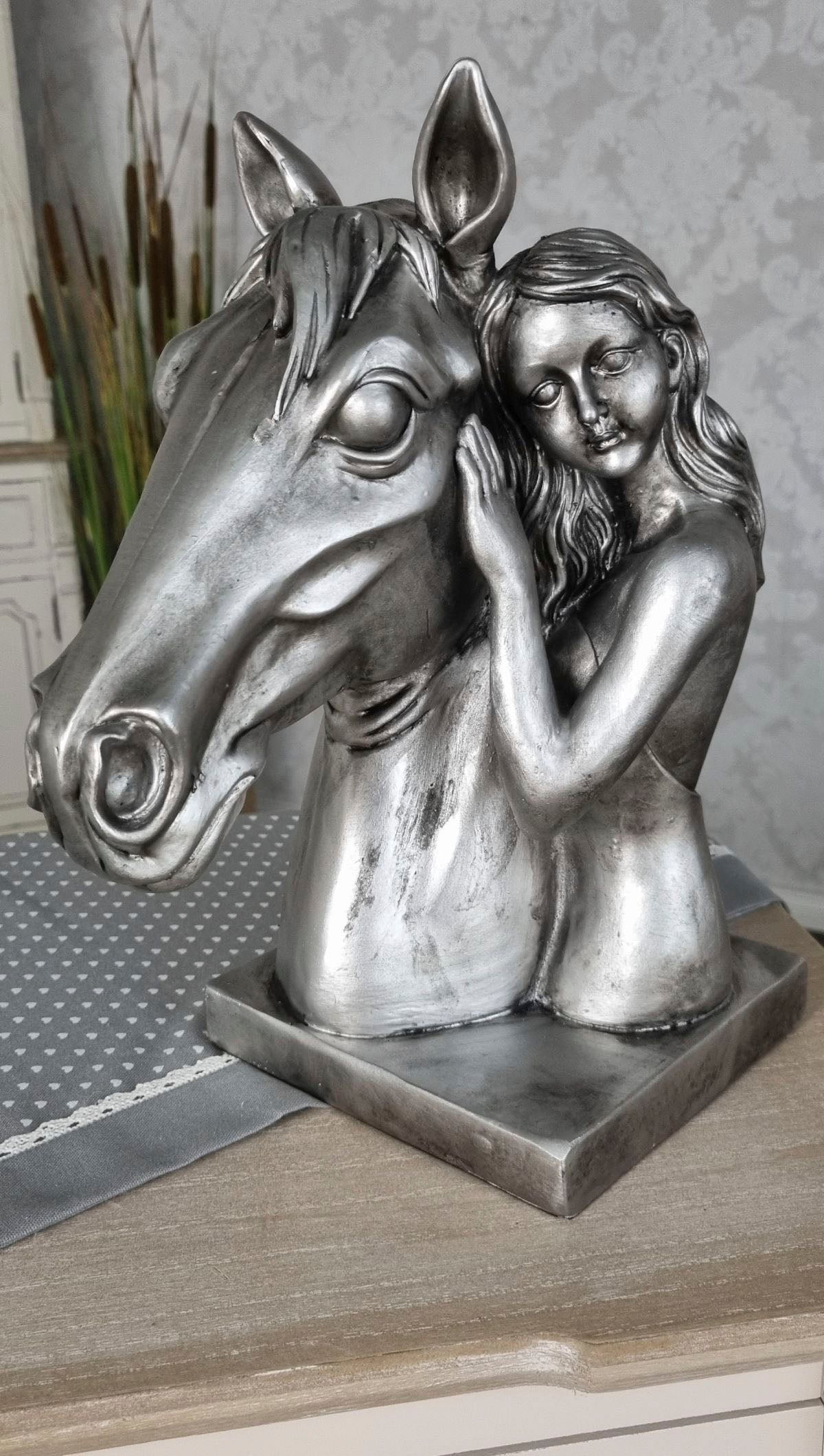 Ambiente Haus online Jelmoli-Versand | 32cm« kaufen mit Mädchen Tierfigur »Pferdekopf