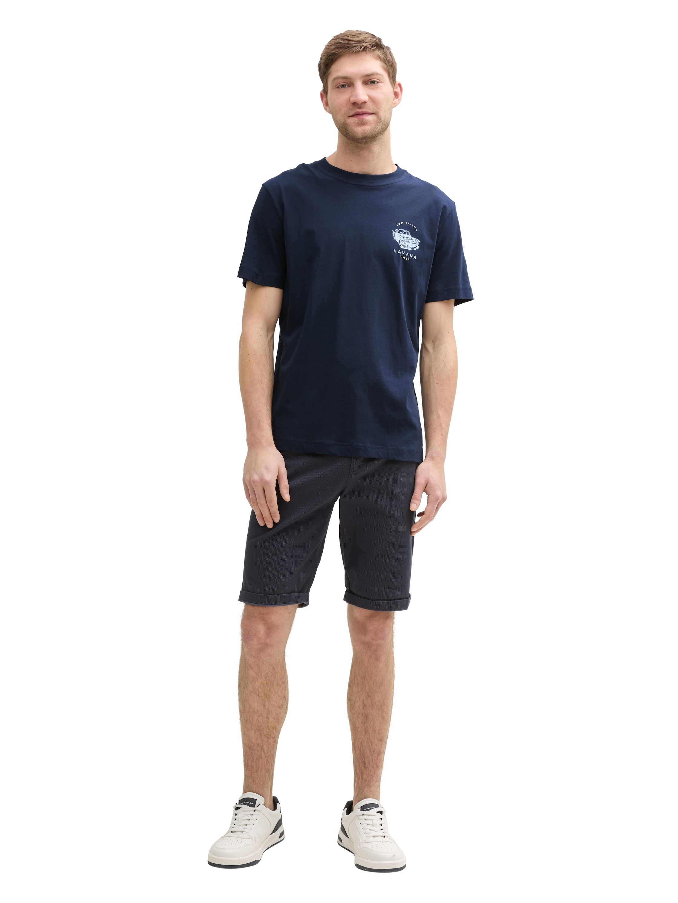 TOM TAILOR T-Shirt, (Packung, 2 tlg.), mit Frontprint