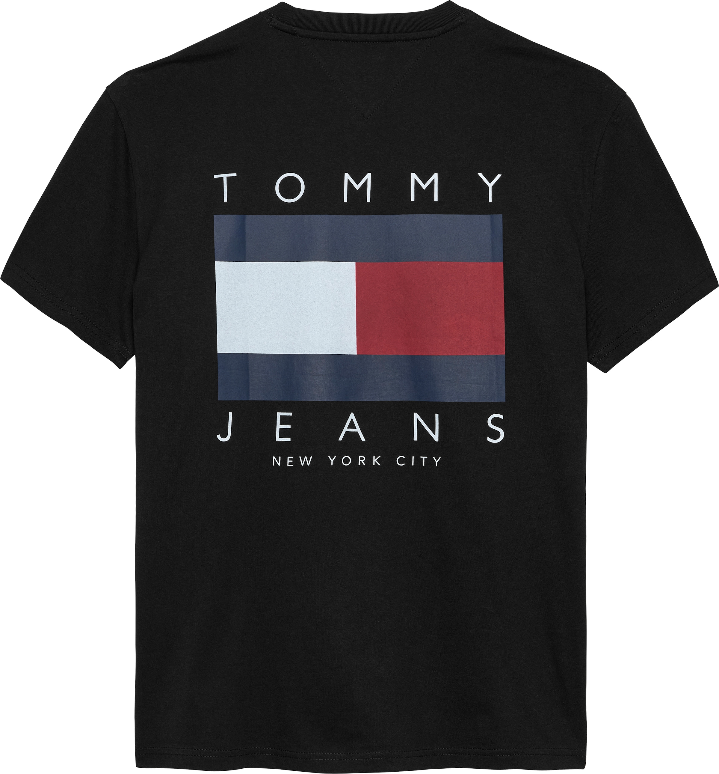 Tommy Jeans T-Shirt »TJM REG FLAG GRAPH BCKPRNT T EXT«, Mit Rundhalsausschnitt