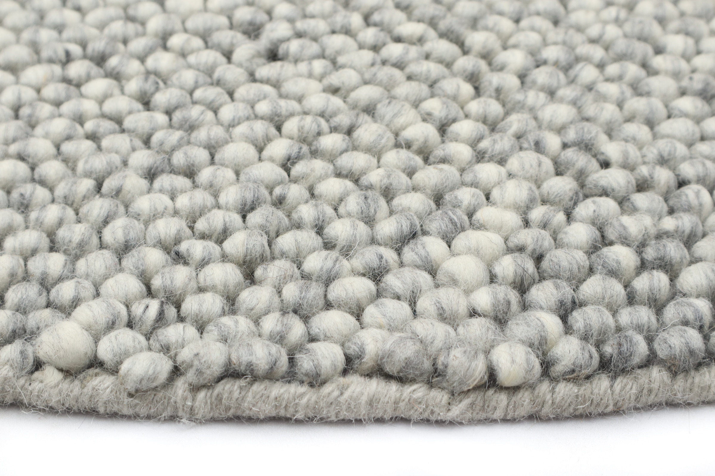 LeGer Home by Lena Gercke Teppich »Ainhoa, handgewebt, Wolle«, rund, 12 mm Höhe, Teppich, Wohnzimmer, Schlafzimmer, Esszimmer