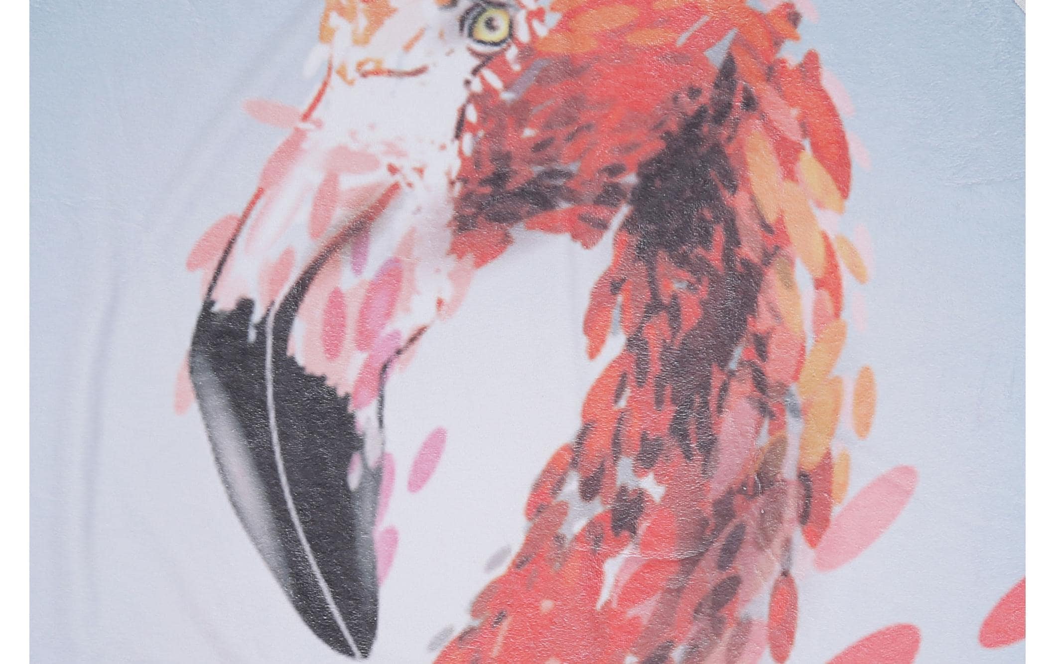 Strandtuch »Foutastic Circle Flamingo, Blau, Rosa«, (1 St.)