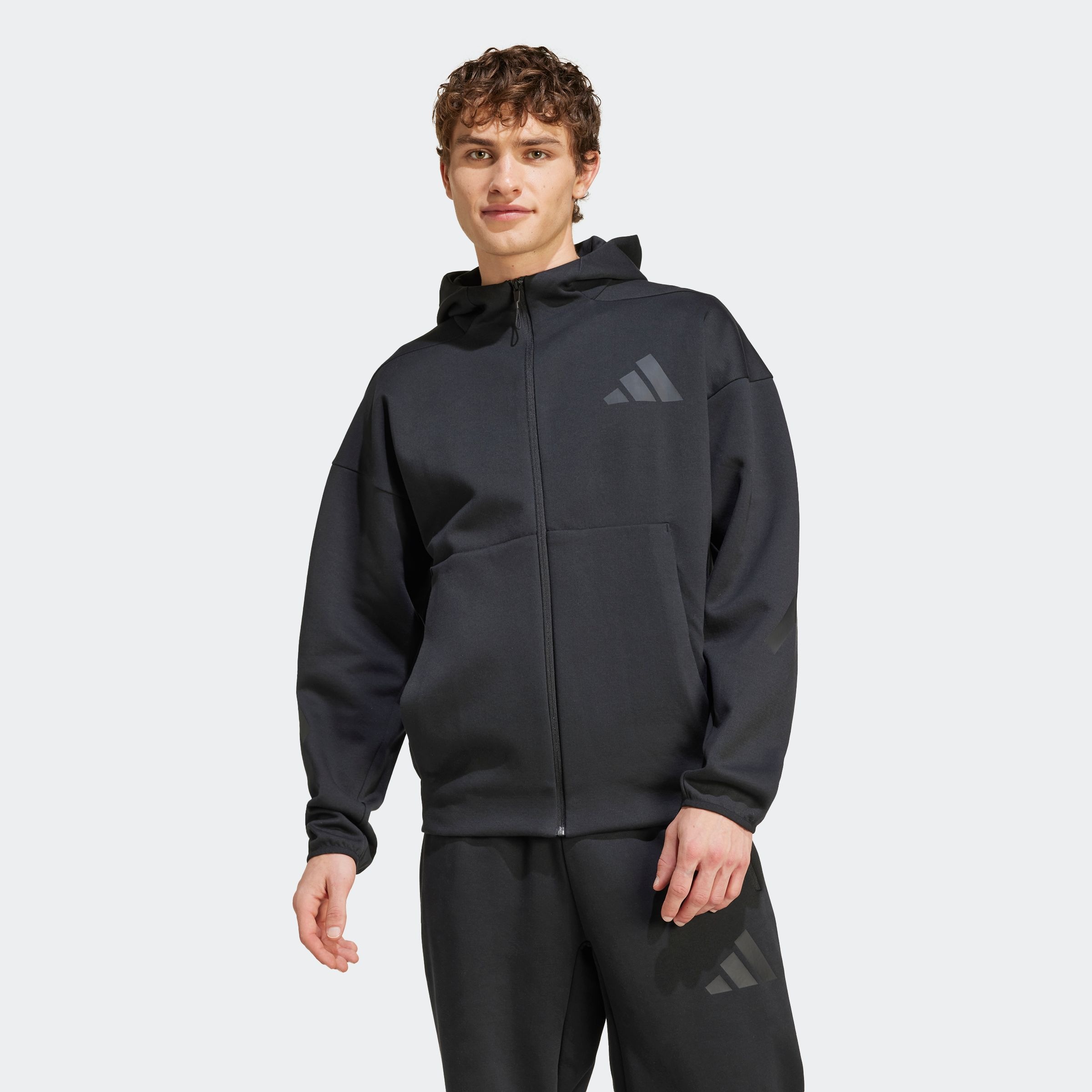 adidas Sportswear Kapuzensweatshirt »M Z.N.E. FZ«, für sportliche Aktivitäten, aus Polyester und Baumwolle
